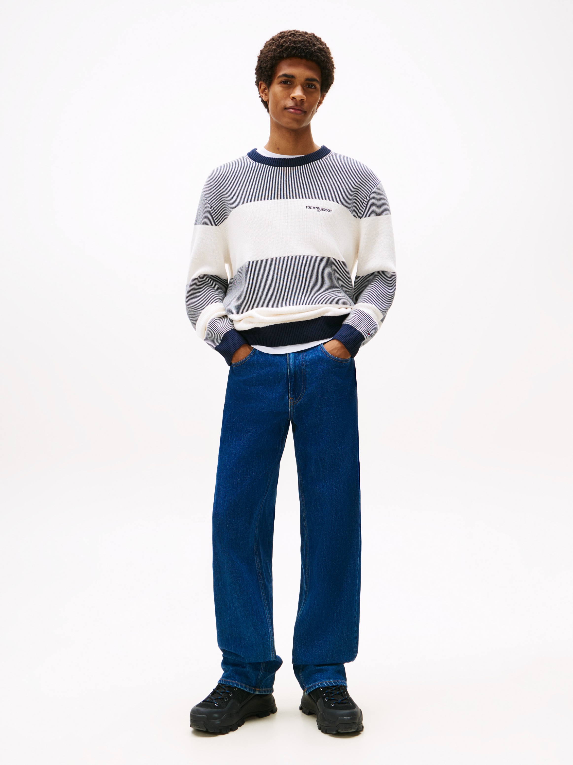 Thumbnail - Tommy Jeans Sweatshirt "SCRIPT SWEAT", Regular fit mit Rundhalsausschnitt