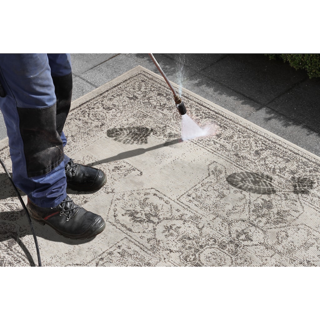 NORTHRUGS Teppich »Borbon Wendeteppich«, rechteckig, In-& Outdoor, Wetterfest, Balkon, Garten, Wohnzimmer, Wasserfest