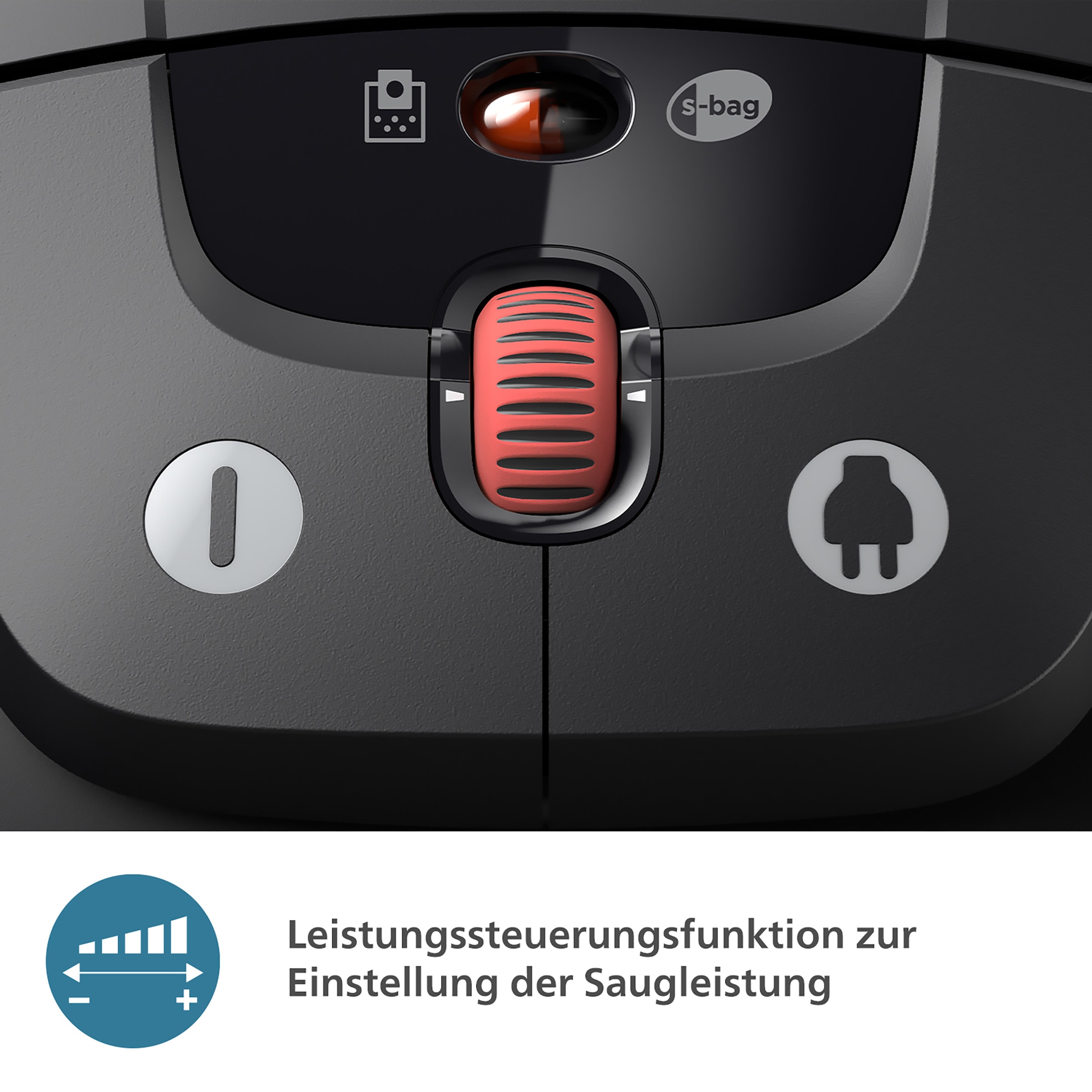 Philips Bodenstaubsauger »XD8122/10 8000 Serie, unser leistungsstärkster Allrounder, 900W, 4l«, 900 W, mit Beutel, HEPA-Filter, TriActive+ LED-Düse, Möbelaufsätze inkl; Tiefschwarz matt