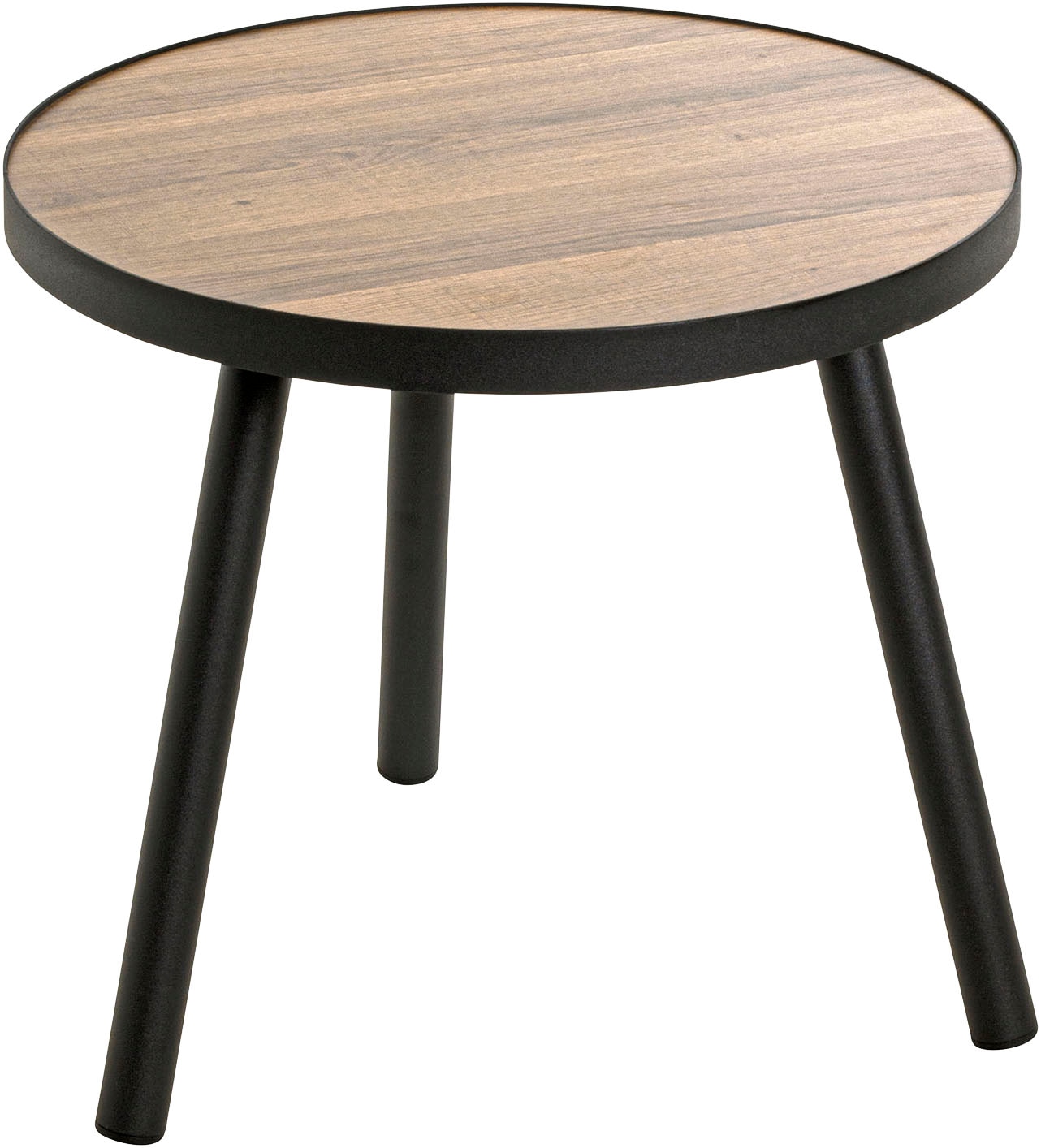 HAKU Beistelltisch "Sofatisch, Wohnzimmertisch" 1 Stk. tlg. rund - aus MDF Braun - Ø/H 40/36 cm