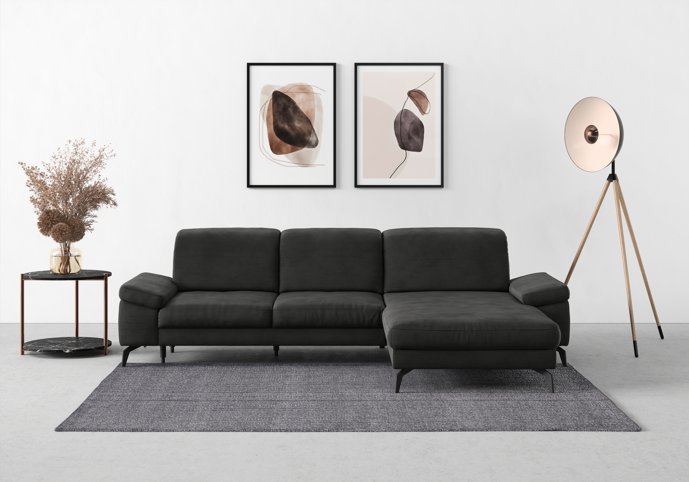 sit&more Ecksofa "Cabana L-Form" Recamiere, wahlweise mit Sitztiefen-, Arml günstig online kaufen