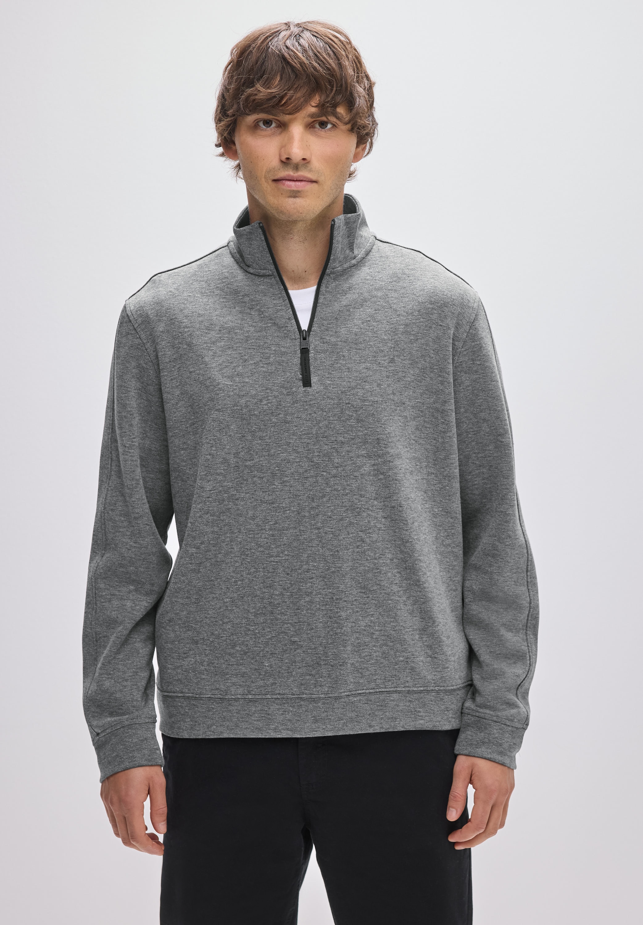 STREET ONE MEN Rollkragenpullover im soften Baumwoll-Mix