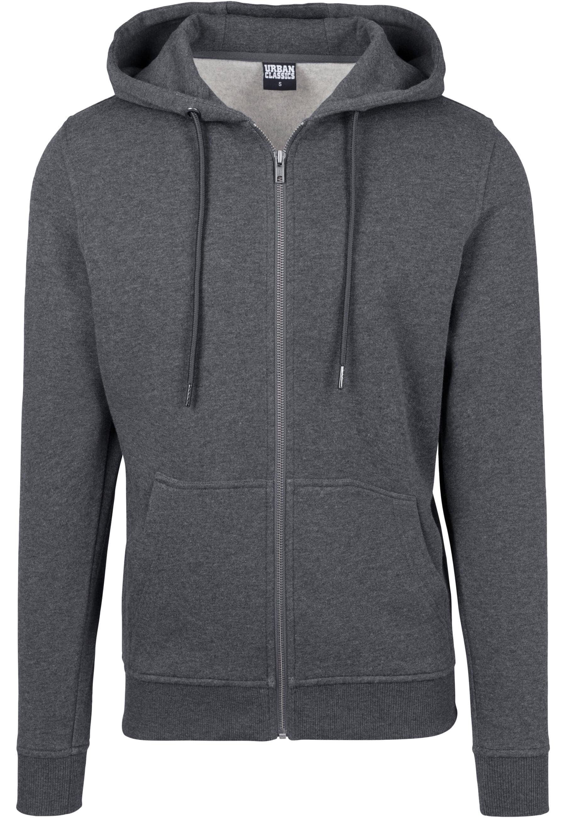URBAN CLASSICS Sweatjacke "Urban Classics Herren Basic Zip Hoody" 1 Stk. tl günstig online kaufen
