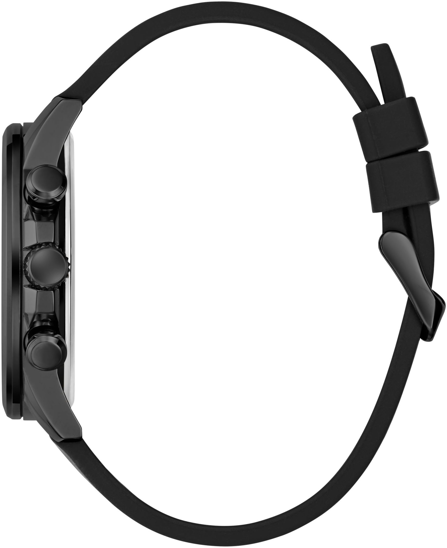 Guess Multifunktionsuhr »WALKER«, Quarzuhr, Armbanduhr, Herrenuhr, Datum, Wochentag, Silikonarmband