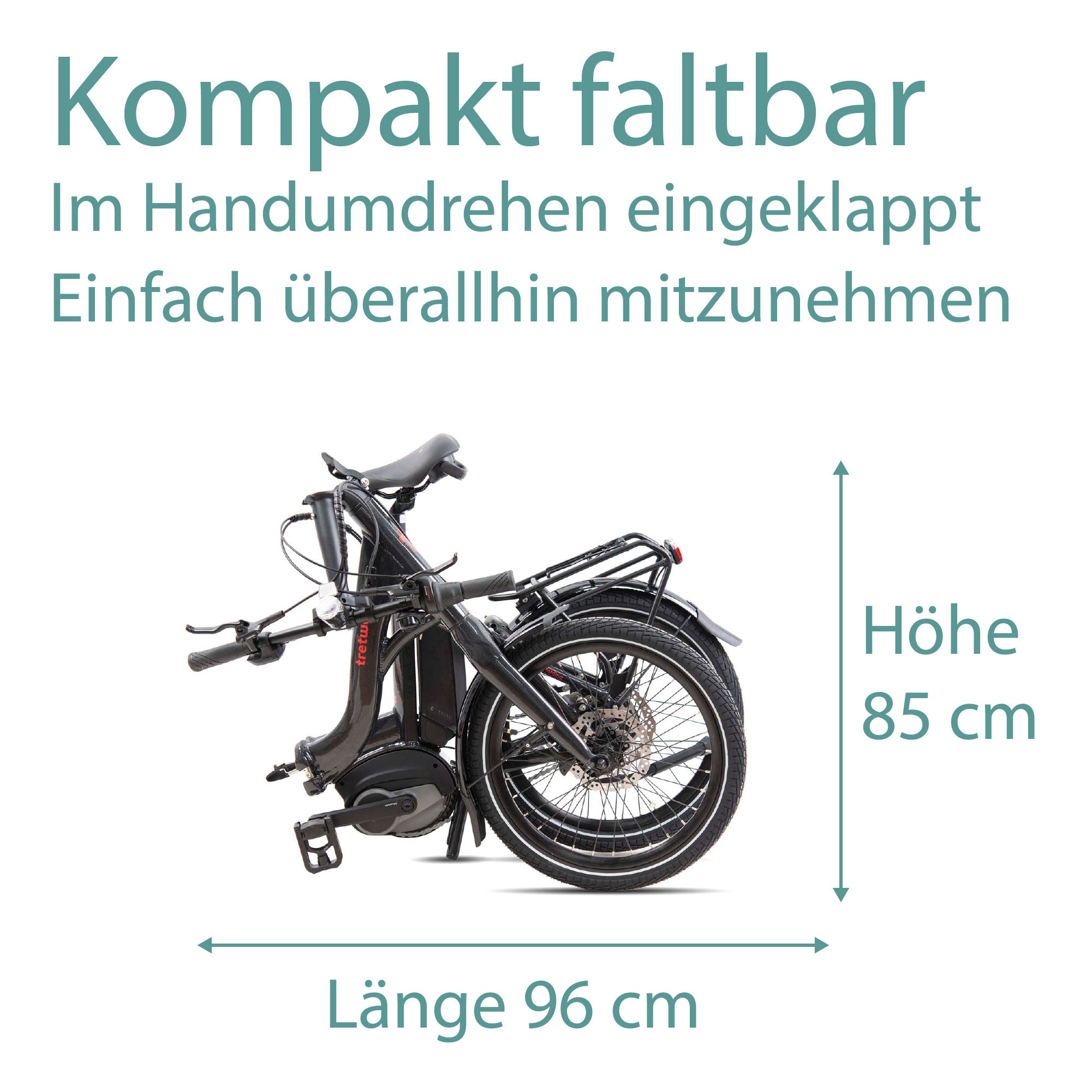 Tretwerk E-Bike »No Way«, 8 Gang, Mittelmotor 250 W, Pedelec, Elektrofahrrad für Damen u. Herren