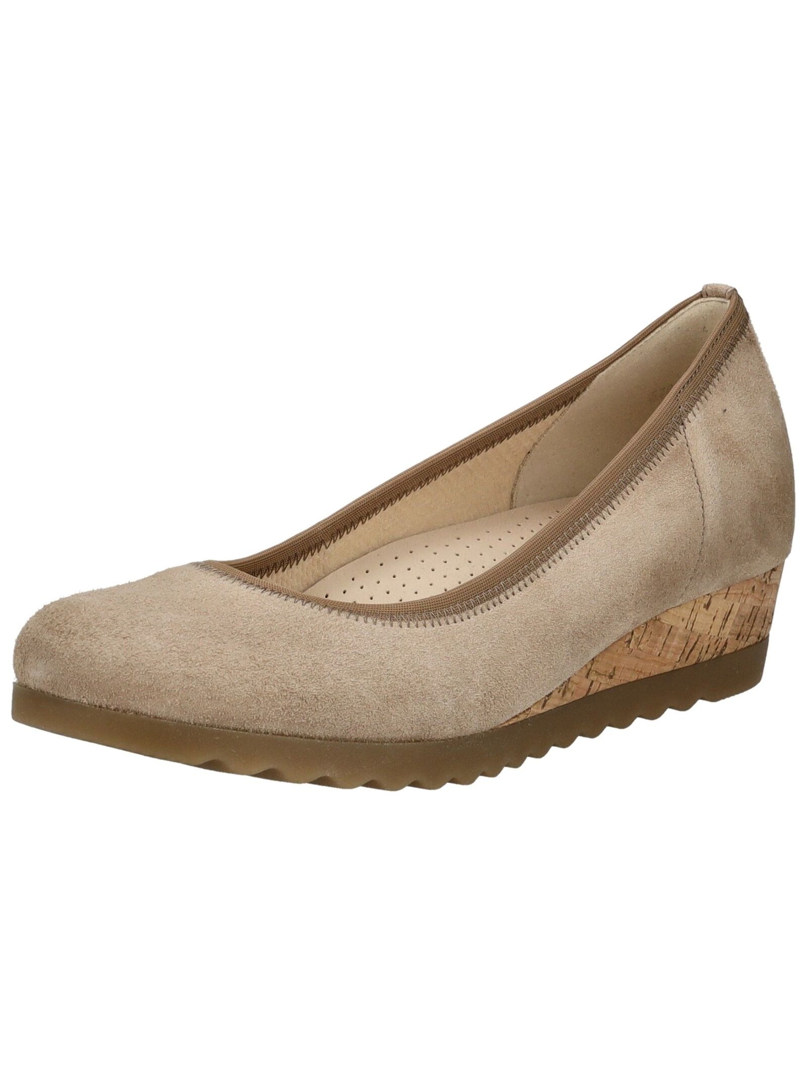 GABOR COMFORT Damen Keilpumps "Gabor Comfort Pumps Leder", Gr. 40sand, Leder, Schuhe