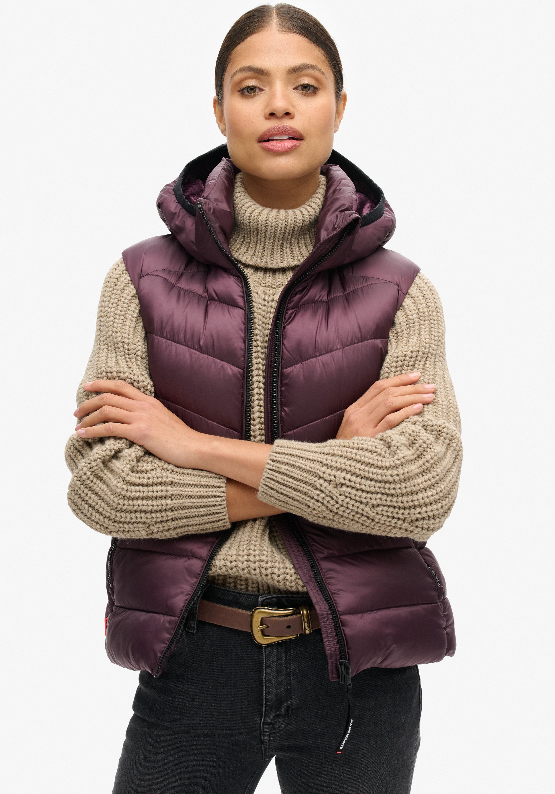 Steppweste »HOODED FUJI QUILT PADDED GILET«