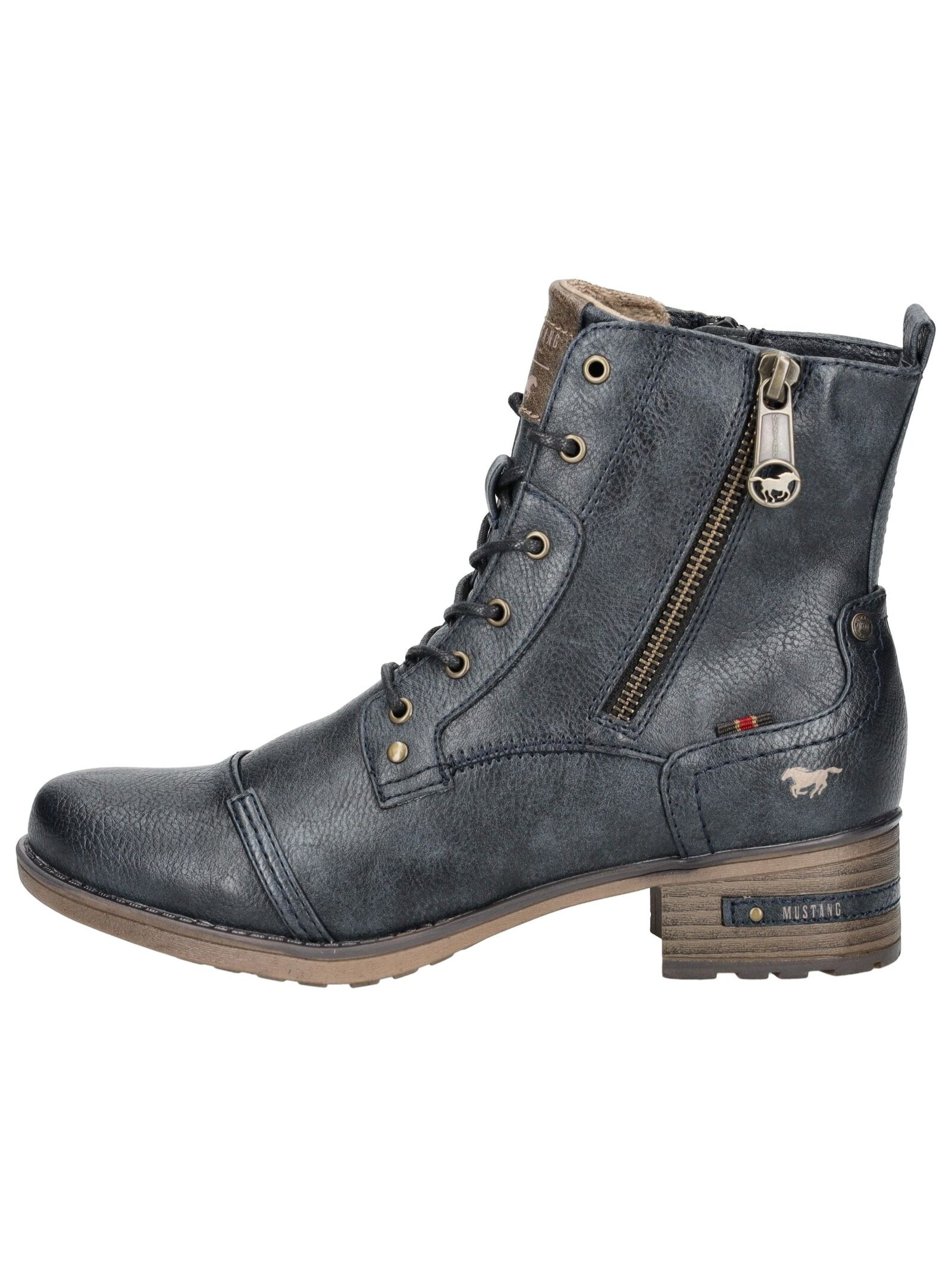 Mustang Shoes Schnürstiefelette »Mustang Shoes Stiefelette Lederimitat«