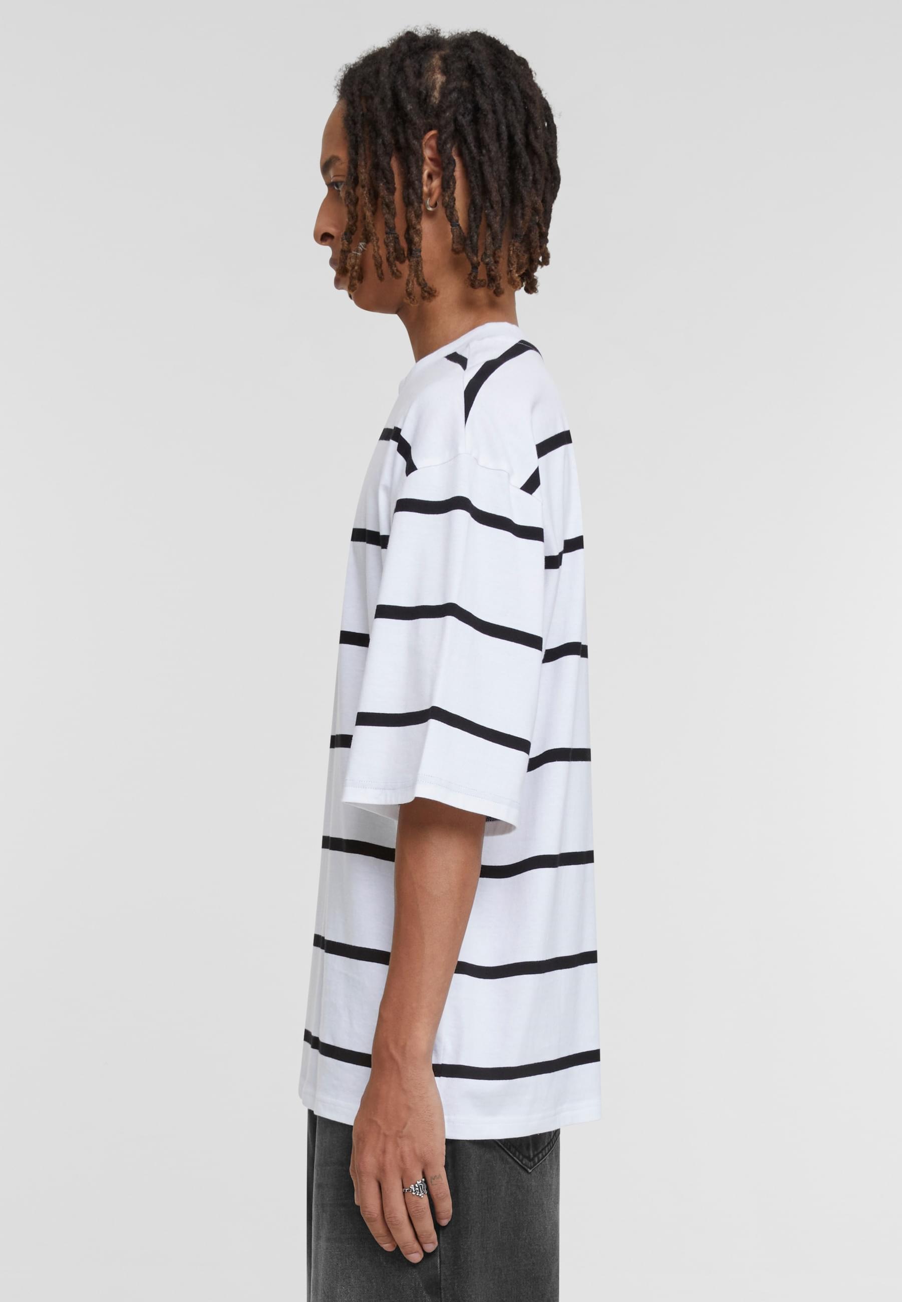 URBAN CLASSICS T-Shirt »Urban Classics Herren Oversized Sleeve Modern Stripe Tee«, (1 tlg.)
