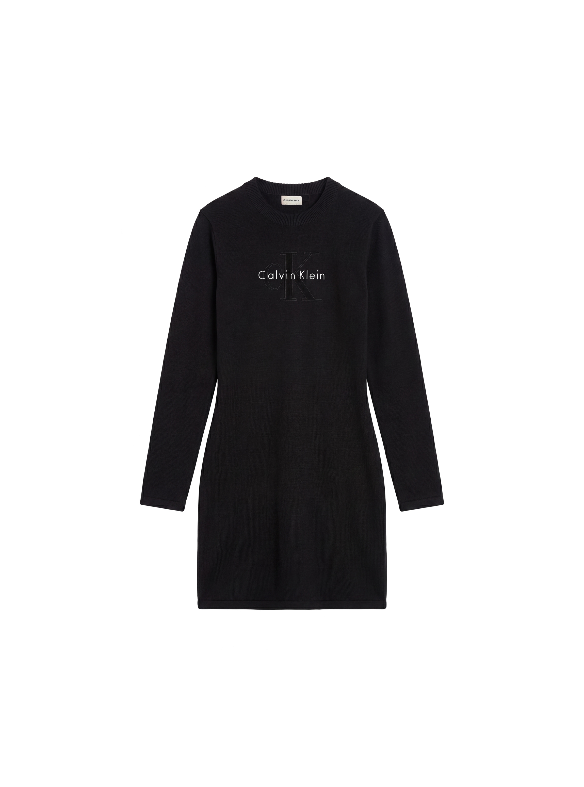 Calvin Klein Jeans Minikleid »LOGO MINIDRESS« Ohne Tasche Regular fit, Logoschriftzug