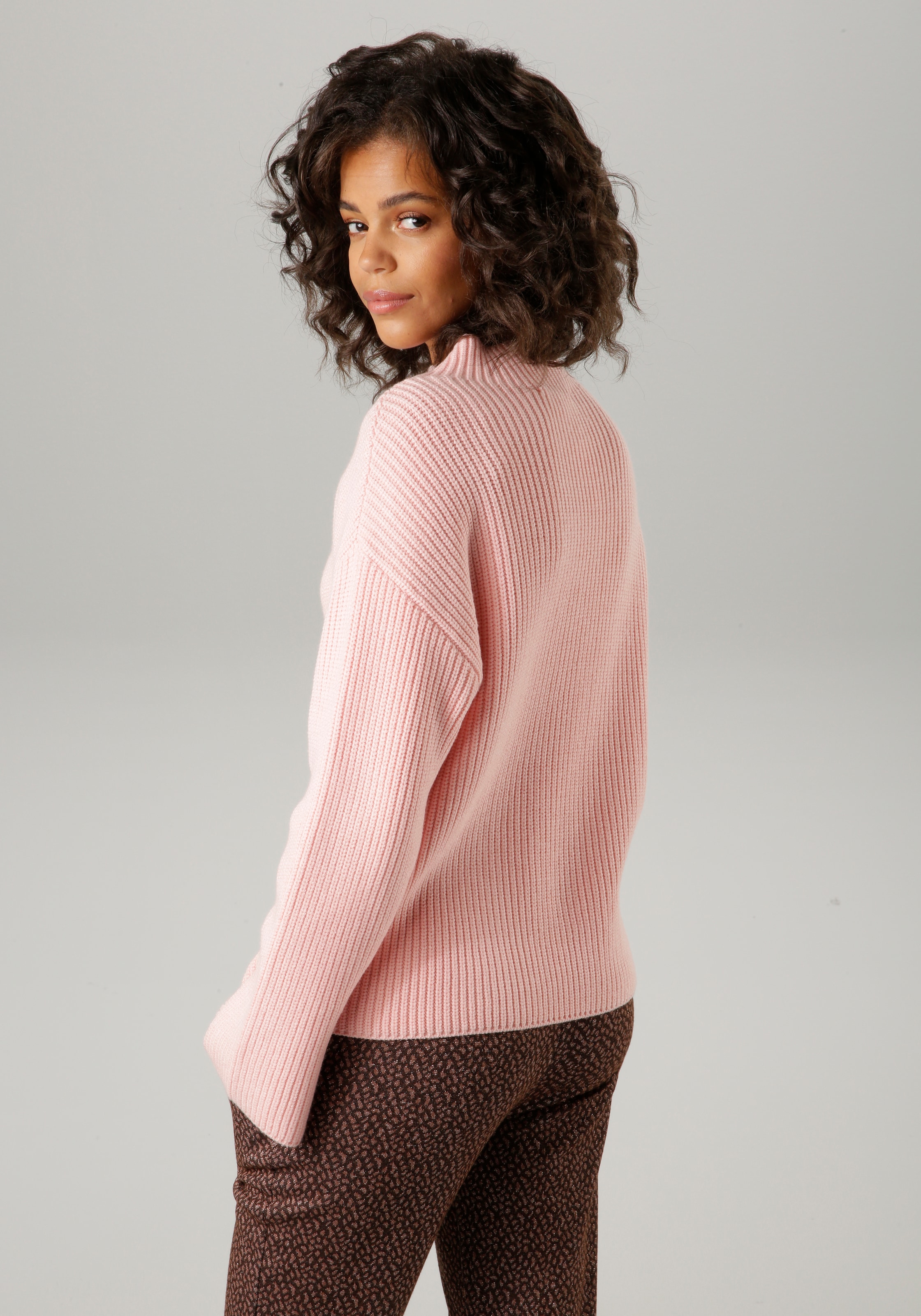 Aniston CASUAL Strickpullover, mit Stehkragen günstig online kaufen