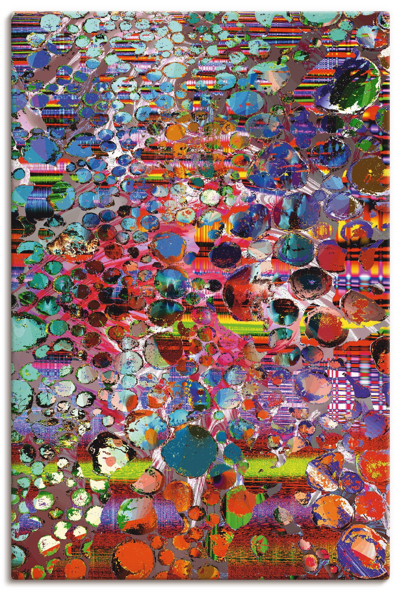 Artland "Hölzernes Hochland" Muster 1 Stk. tlg. auf Holzrahmen gespannt günstig online kaufen