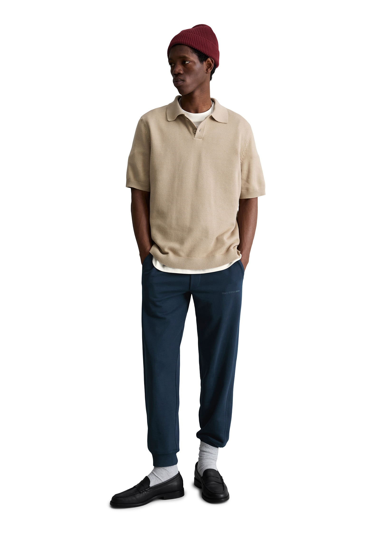 Marc O'Polo DENIM Poloshirt »mit feiner Rippstruktur«