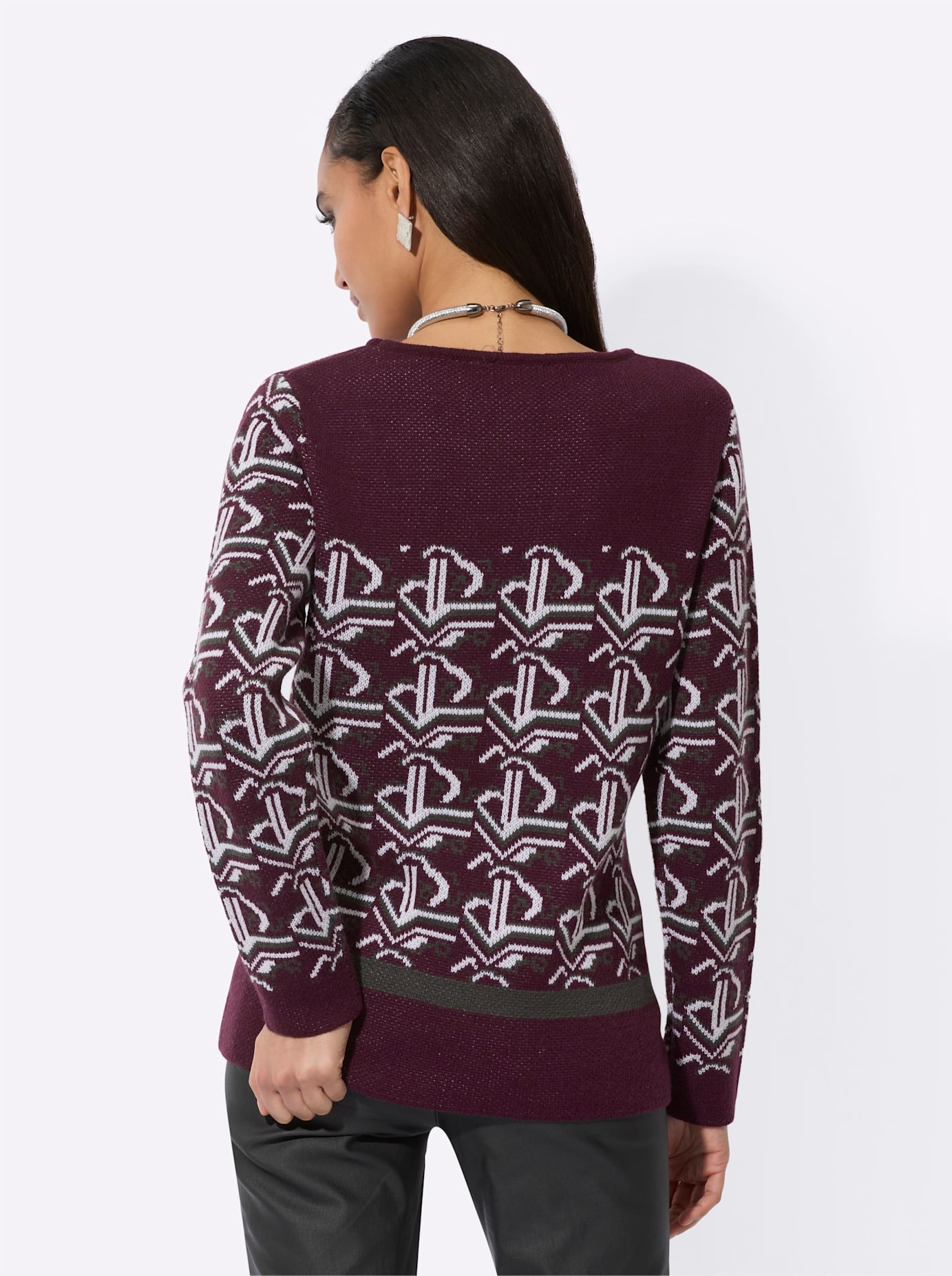 creation L Rundhalspullover »Merino-Mix-Pullover«