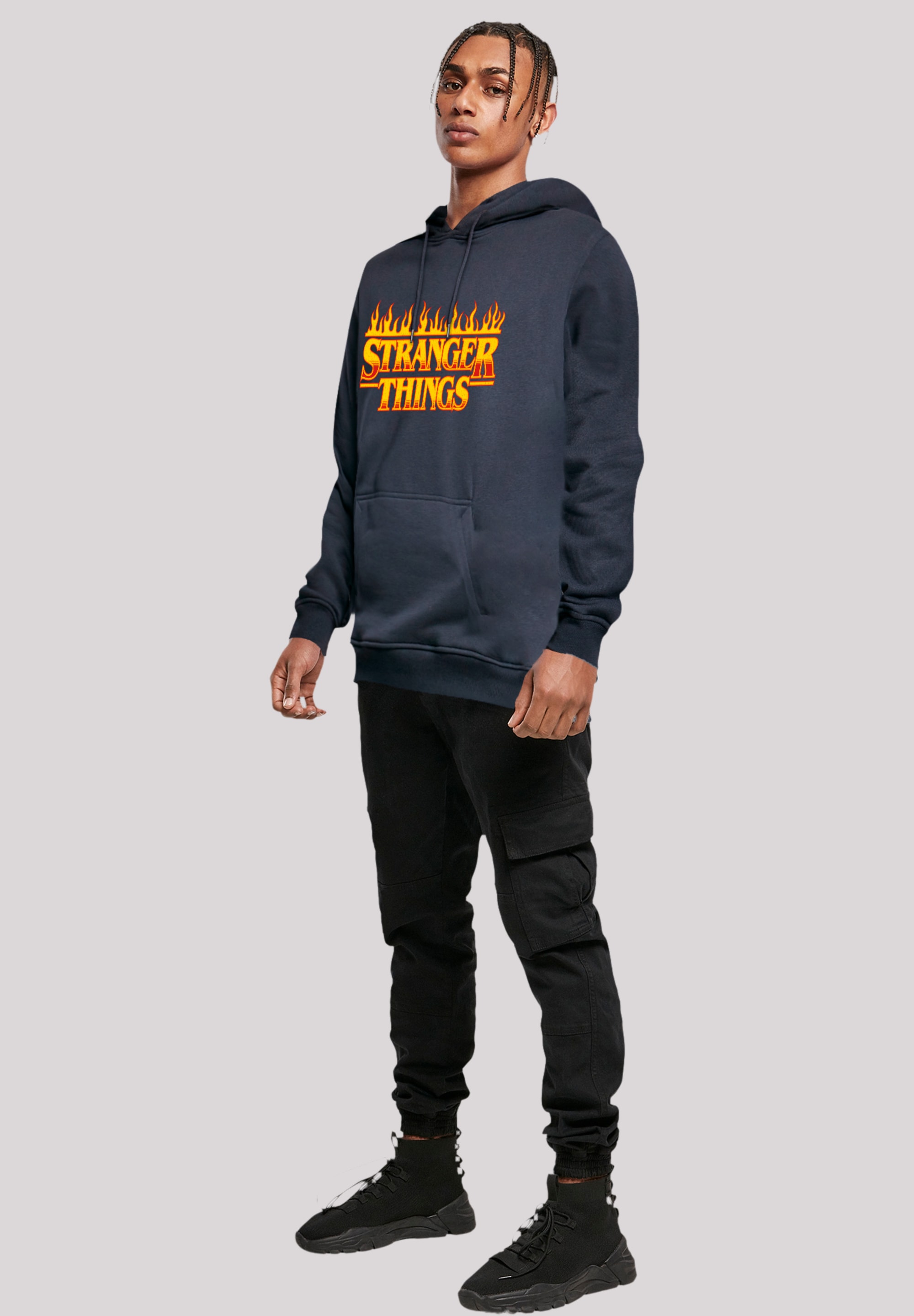 F4NT4STIC Kapuzenpullover »Stranger Things Fire Logo Women Netflix TV Series«, Premium Qualität