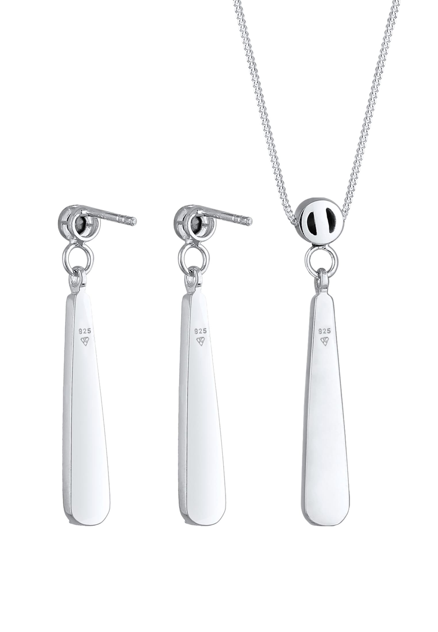 Elli Ohrring und Ketten Set »Schmuckset Weiß 925 Sterling Silber, mit Kristallen von Swarovski®« ()