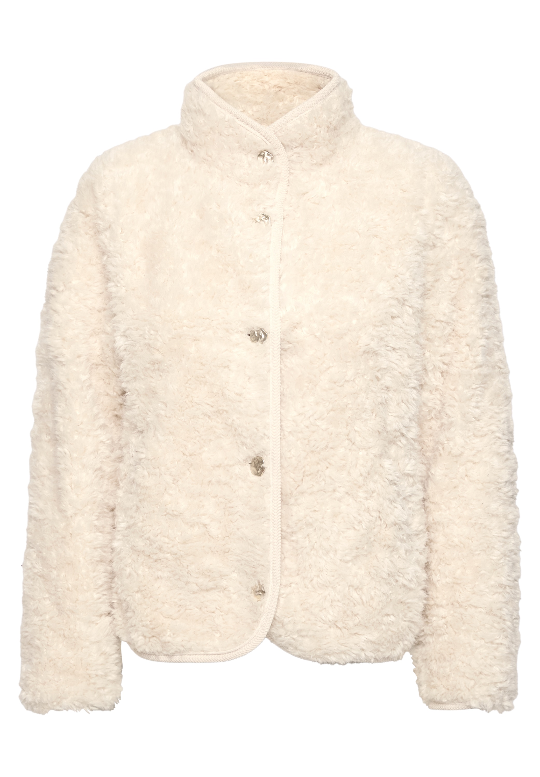 STREET ONE STUDIO Fellimitatjacke ohne Kapuze aus Lammfell-Imitat