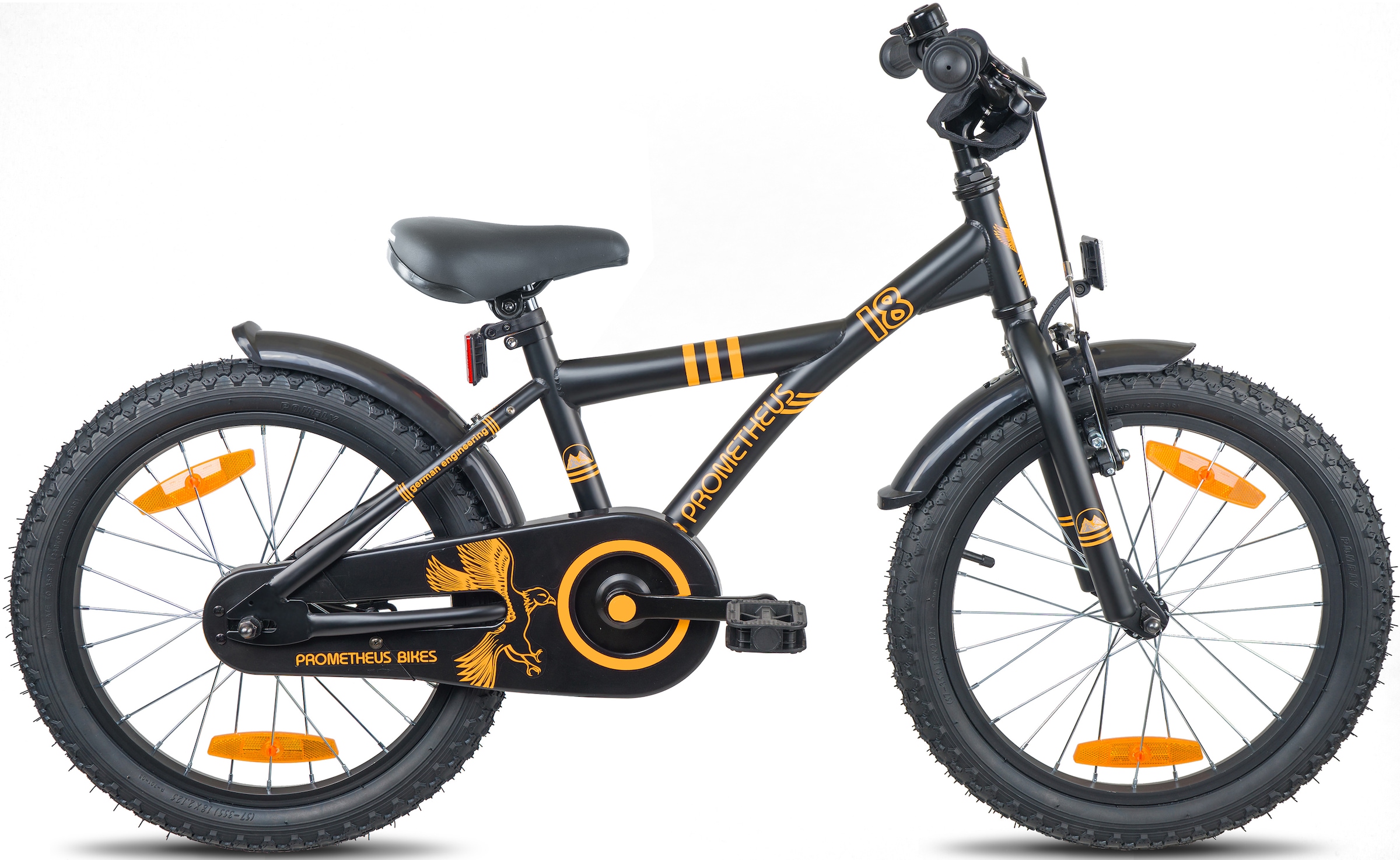 PROMETHEUS BICYCLES Kinderfahrrad »BLACK Hawk«, 1 Gang, ohne Schaltung