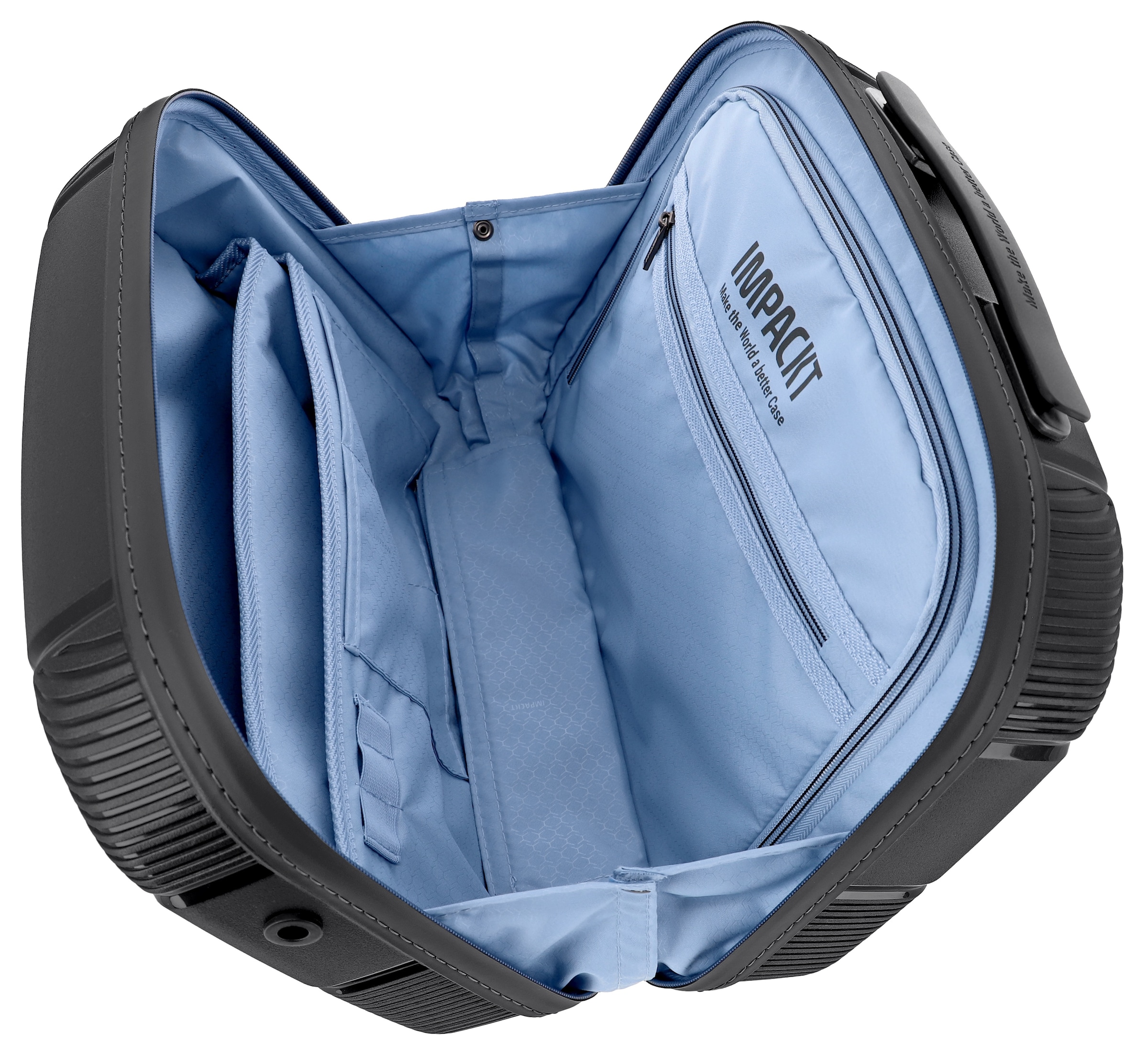 IMPACKT Beautycase »IP1«, Kulturbeutel Hartschale Trolley-Aufsteck-System Tragegurt Laptopfach