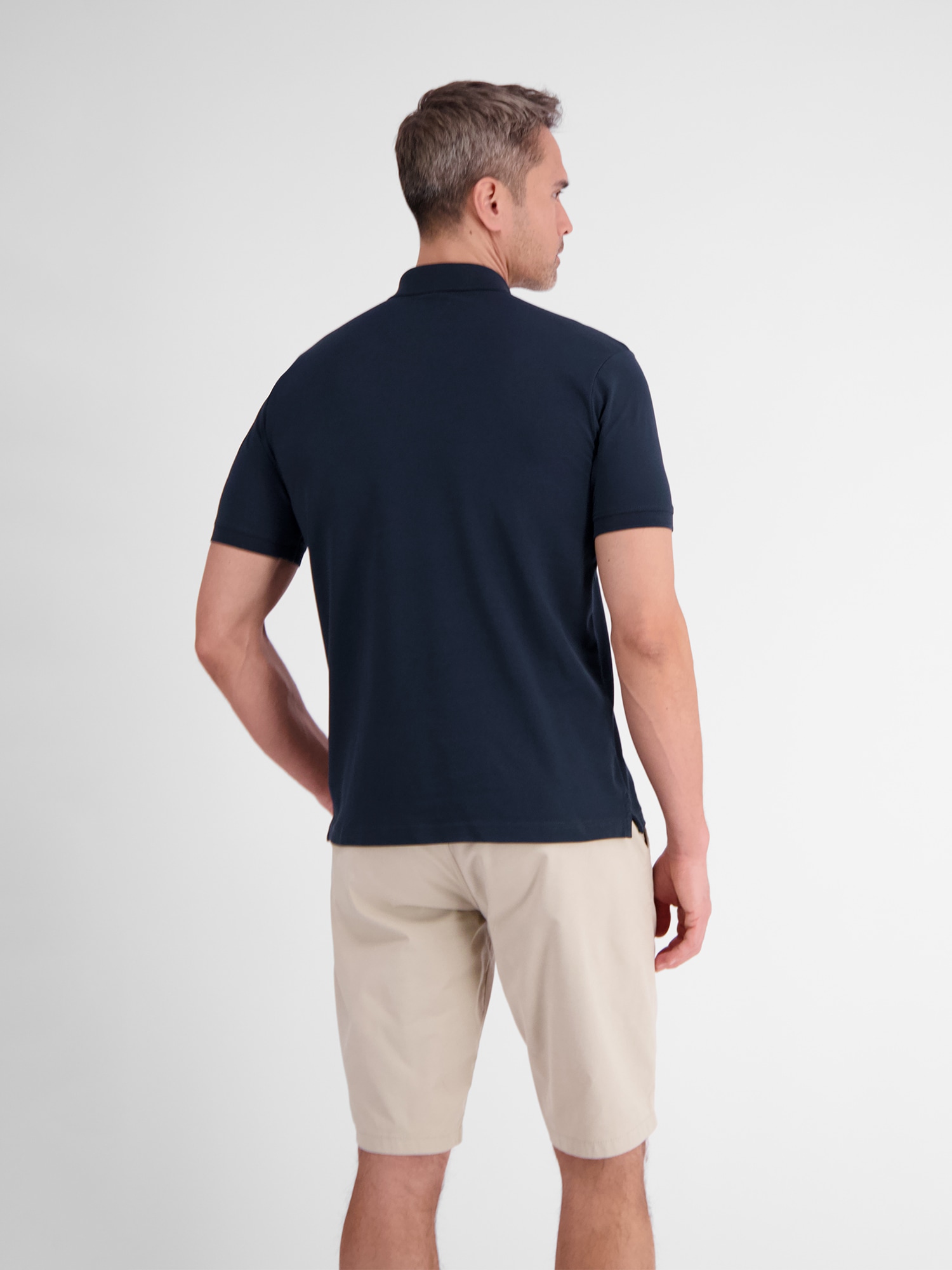 LERROS Poloshirt »LERROS Herren Poloshirt mit Stretchanteil, unifarben«