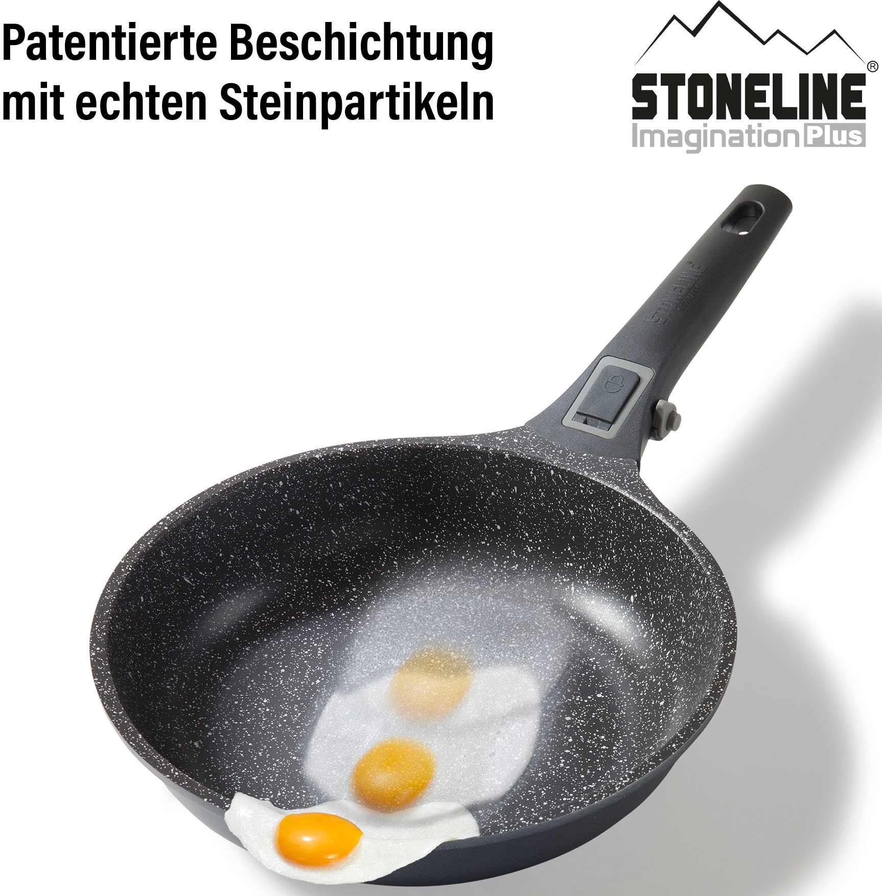 STONELINE Bratpfanne »Imagination PLUS«, Aluminiumguss, einzigartige Steinpartikel-Beschichtung, Induktion