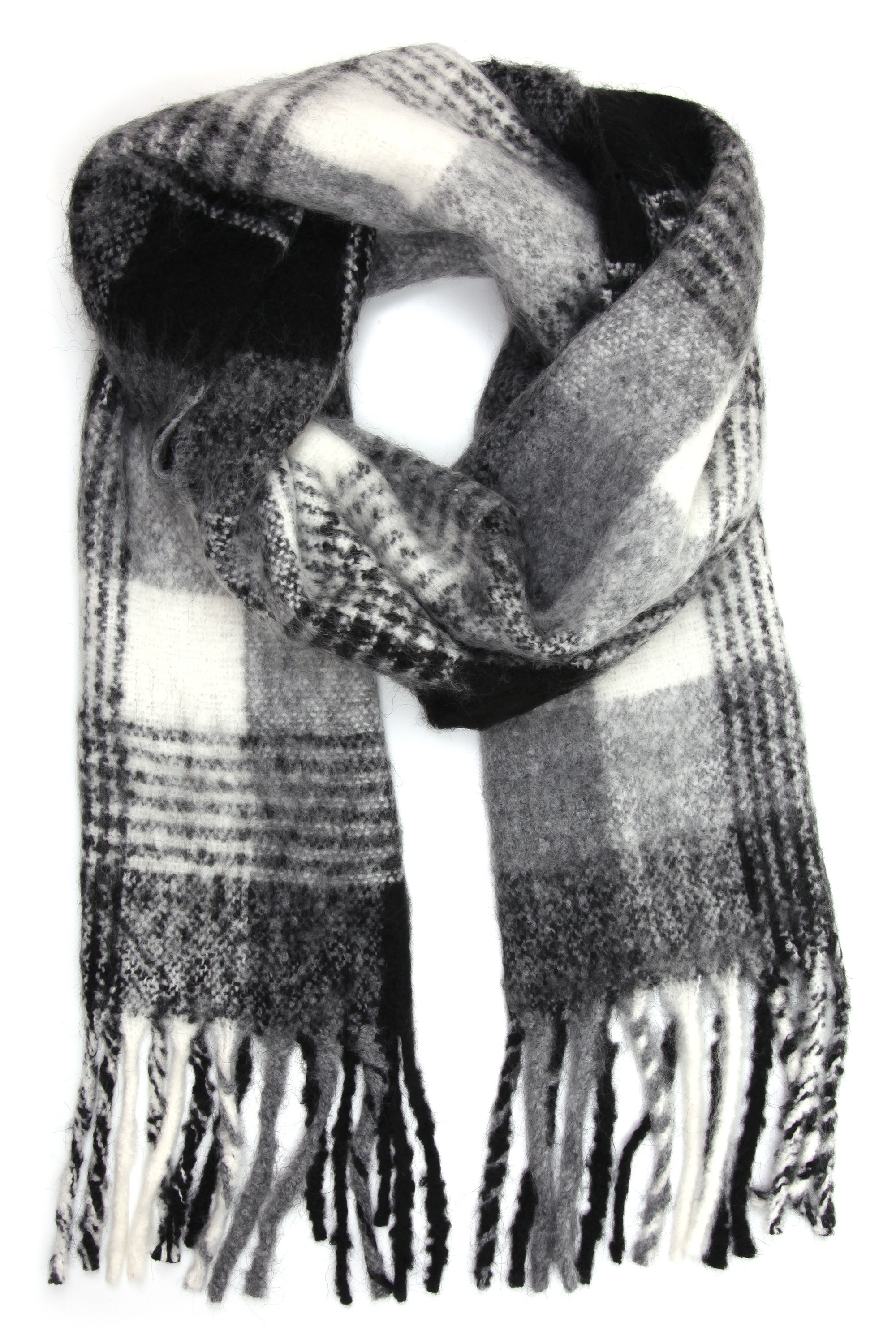 COLLEZIONE ALESSANDRO Modeschal "Beth" 1 Stk. tlg. kariert mit Fransen günstig online kaufen