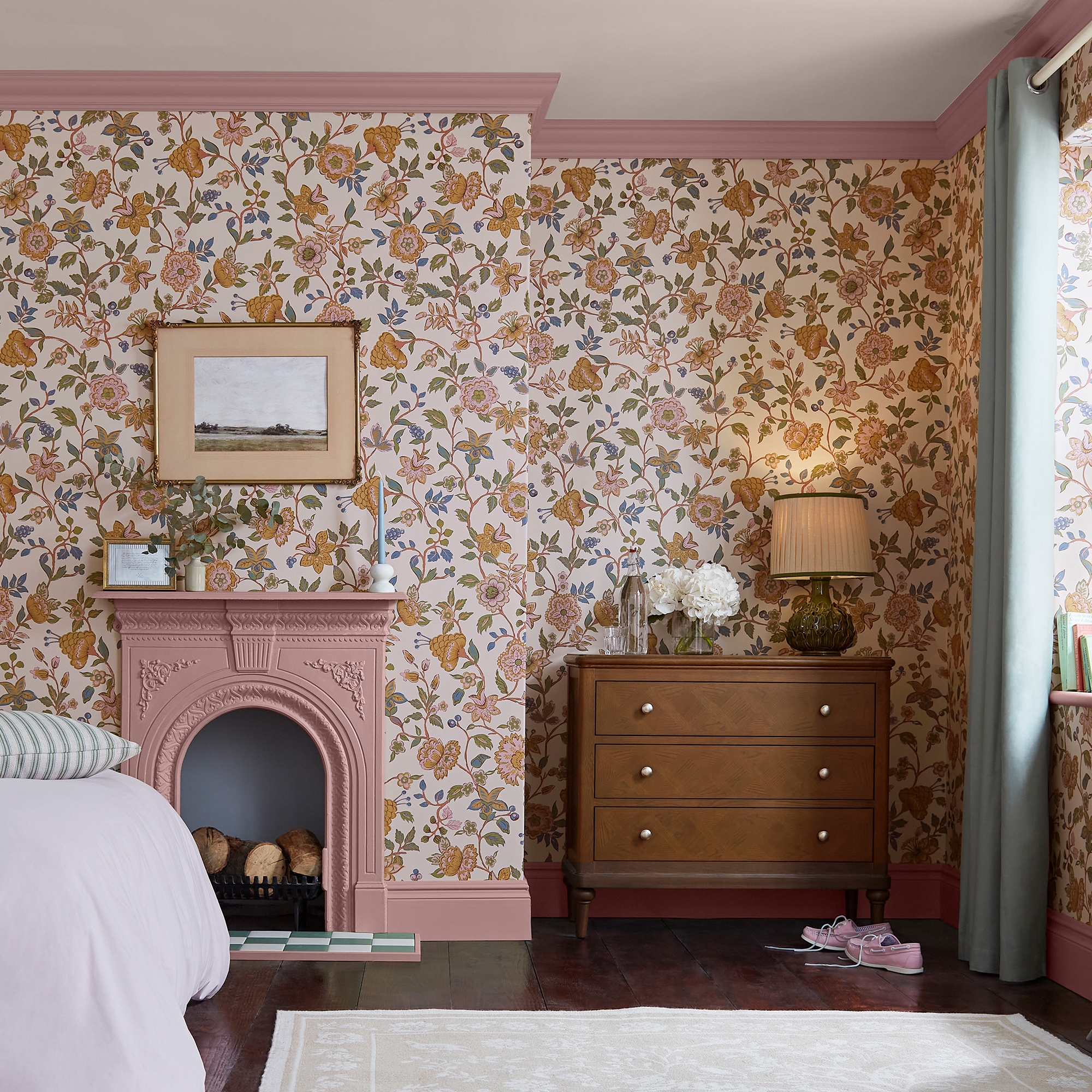 Joules Vliestapete "Scot Floral" Motiv glatt Design Tapeten