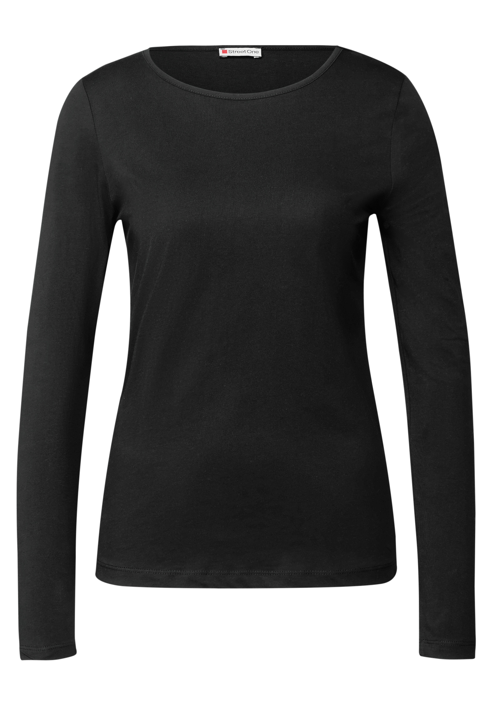 STREET ONE Langarmshirt, aus reiner Baumwolle