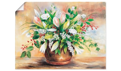 Wandbild »Blütenverschönerung«, Blumen, (1 St.), als Leinwandbild, Poster,...