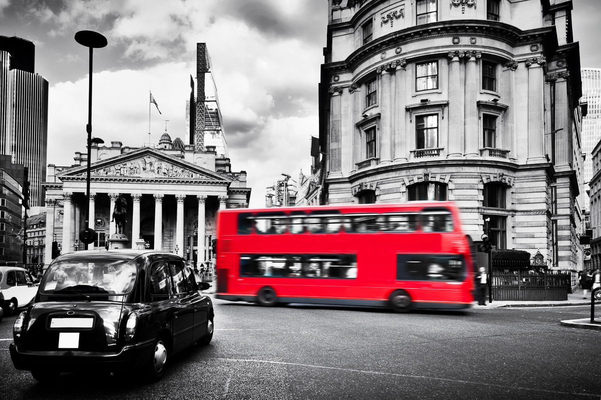 Papermoon Fototapete "London Doubledecker"