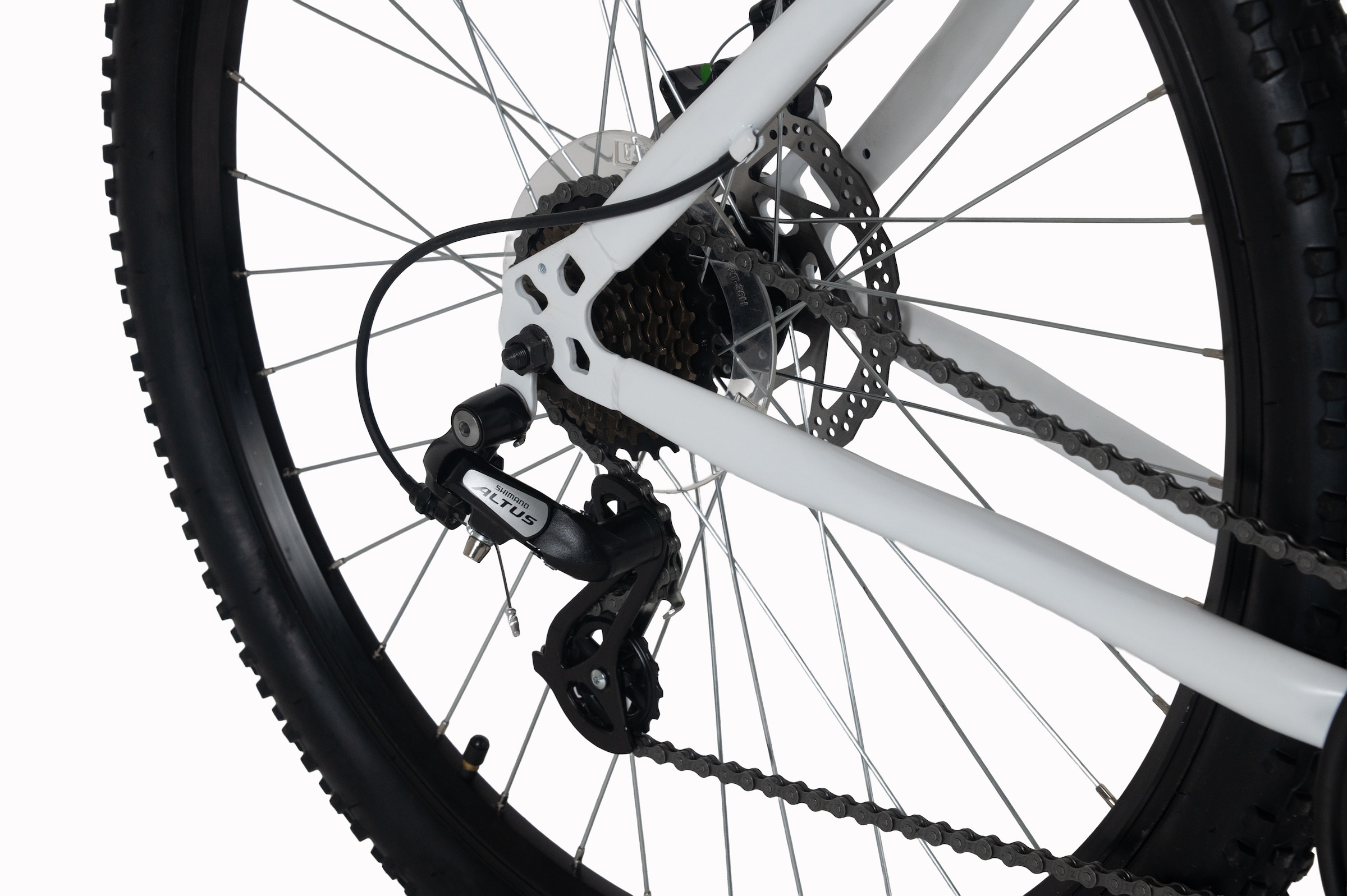 WYLD Mountainbike »WYLD Mountainbike Hardtail 27,5“ Heist weiß 24 Gänge« 24 Gang Shimano Altus Schaltwerk Kettenschaltung
