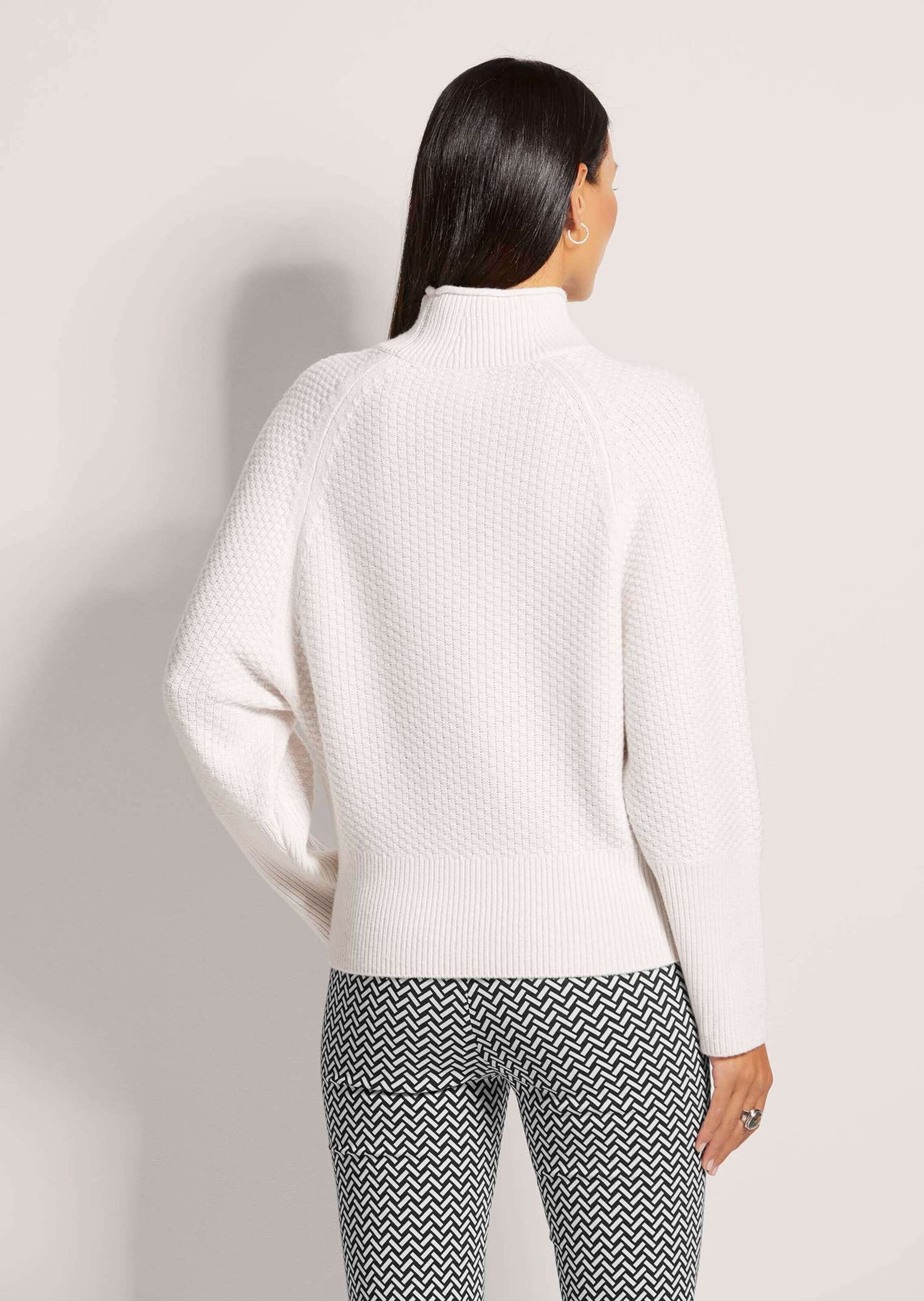 MADELEINE Longpullover »Pullover Stehkragen-Pullover mit Fledermausärmeln«