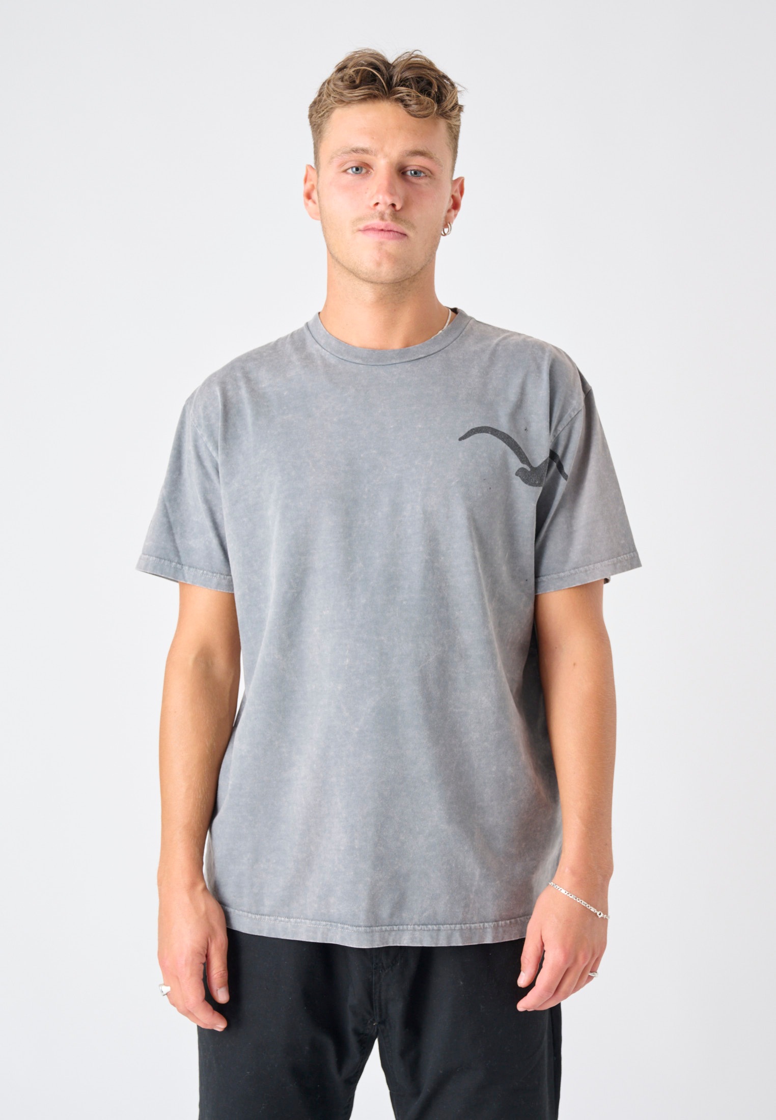 Cleptomanicx T-Shirt »Möwe Washed«, (1 tlg.), mit coolem Print