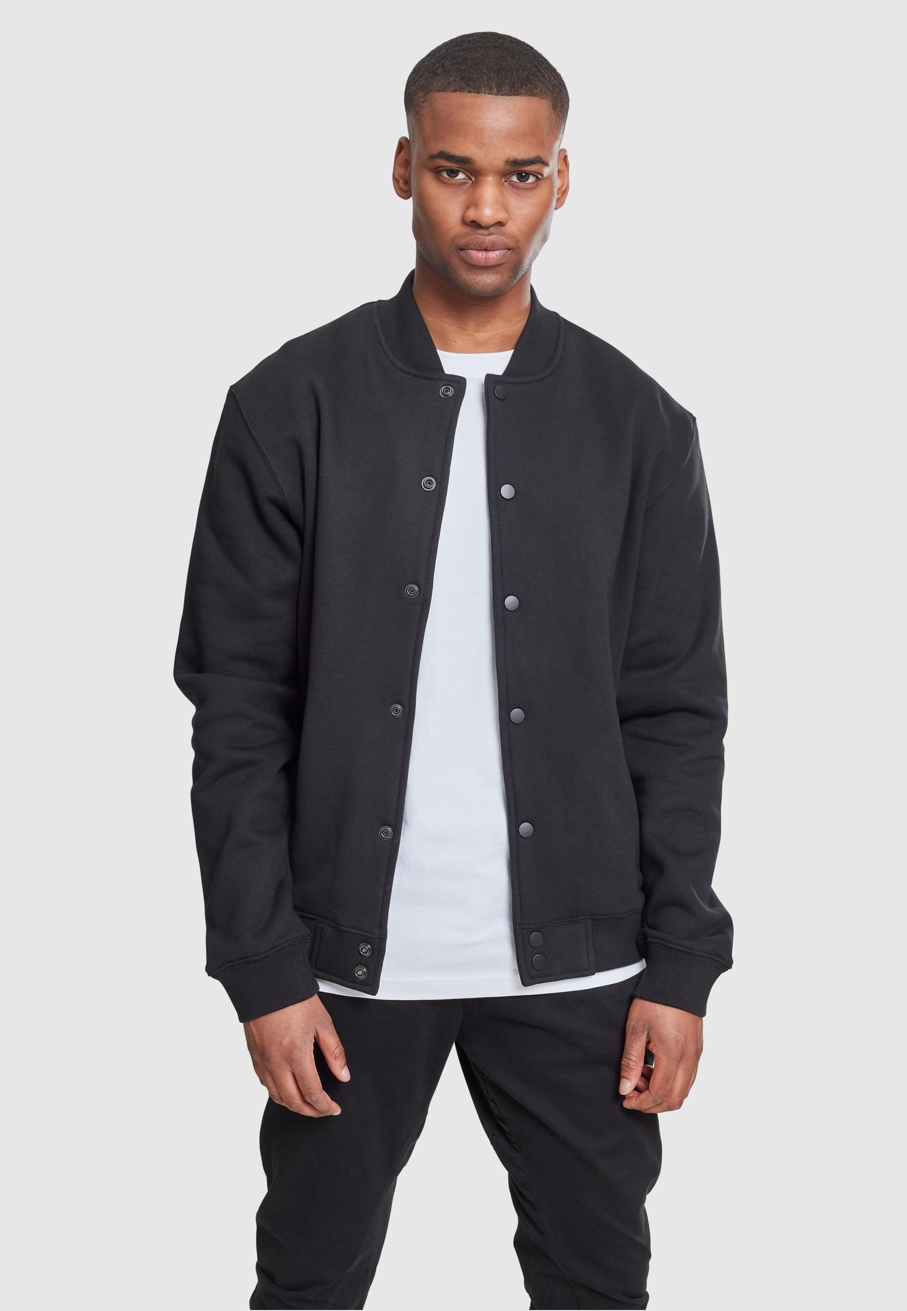 URBAN CLASSICS Collegejacke »Urban Classics Herren 2-tone College Sweatjacket«, (1 St.), ohne Kapuze