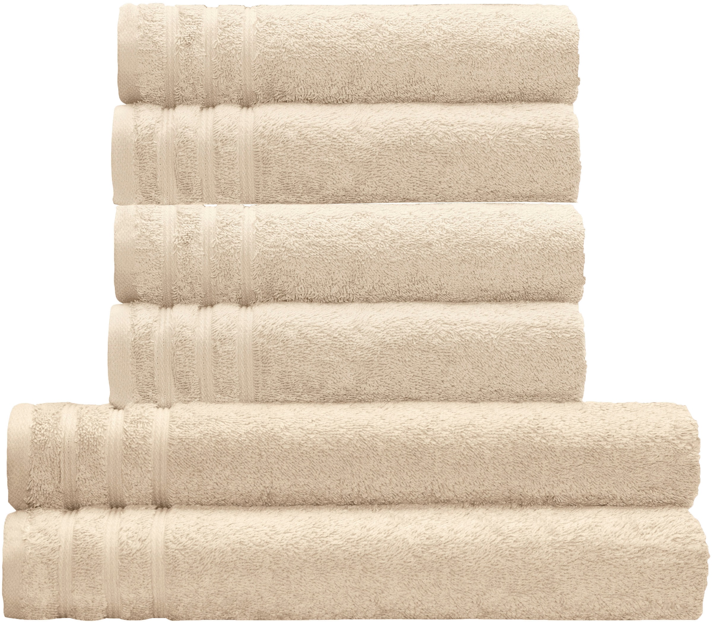 Kleine Wolke Handtuch Set "Royal, 6 Stück (4 Handtücher 50/100 cm + 2 Dusch günstig online kaufen