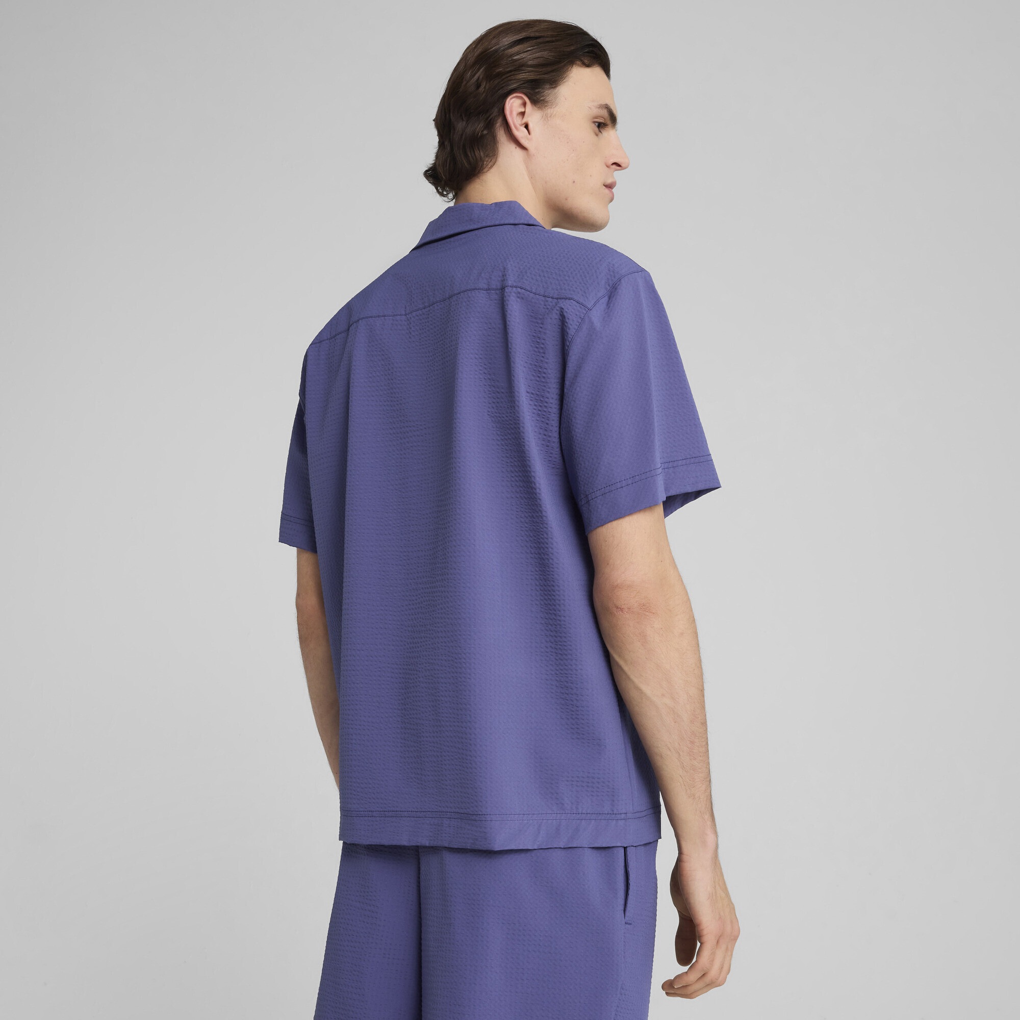 PUMA T-Shirt »WARDROBE ESS Relaxed Seersucker-Shirt Herren«