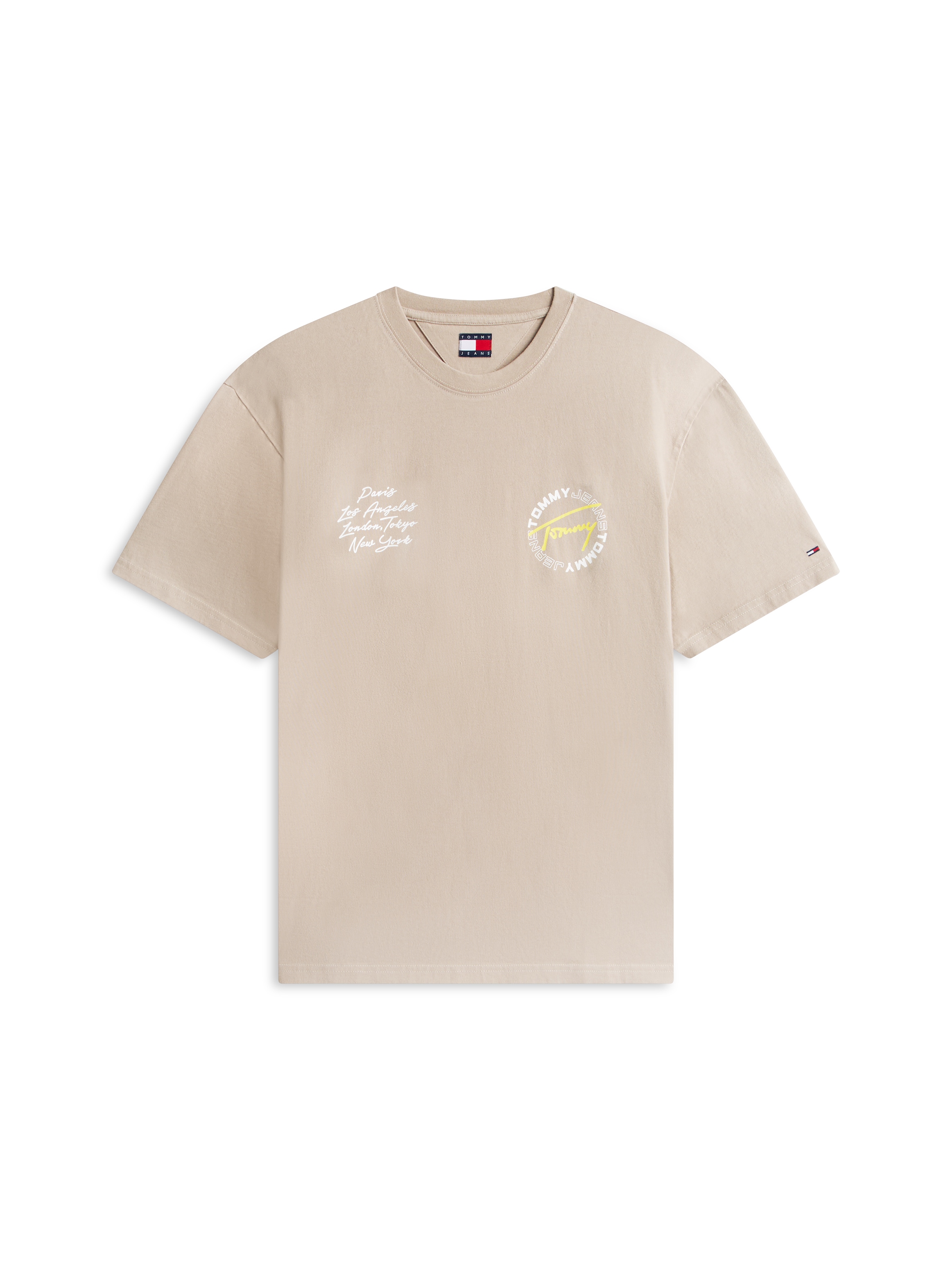 Tommy Jeans T-Shirt »TJM RELAXED SIGN CIRCLE« mit Markenprint, Rundhals