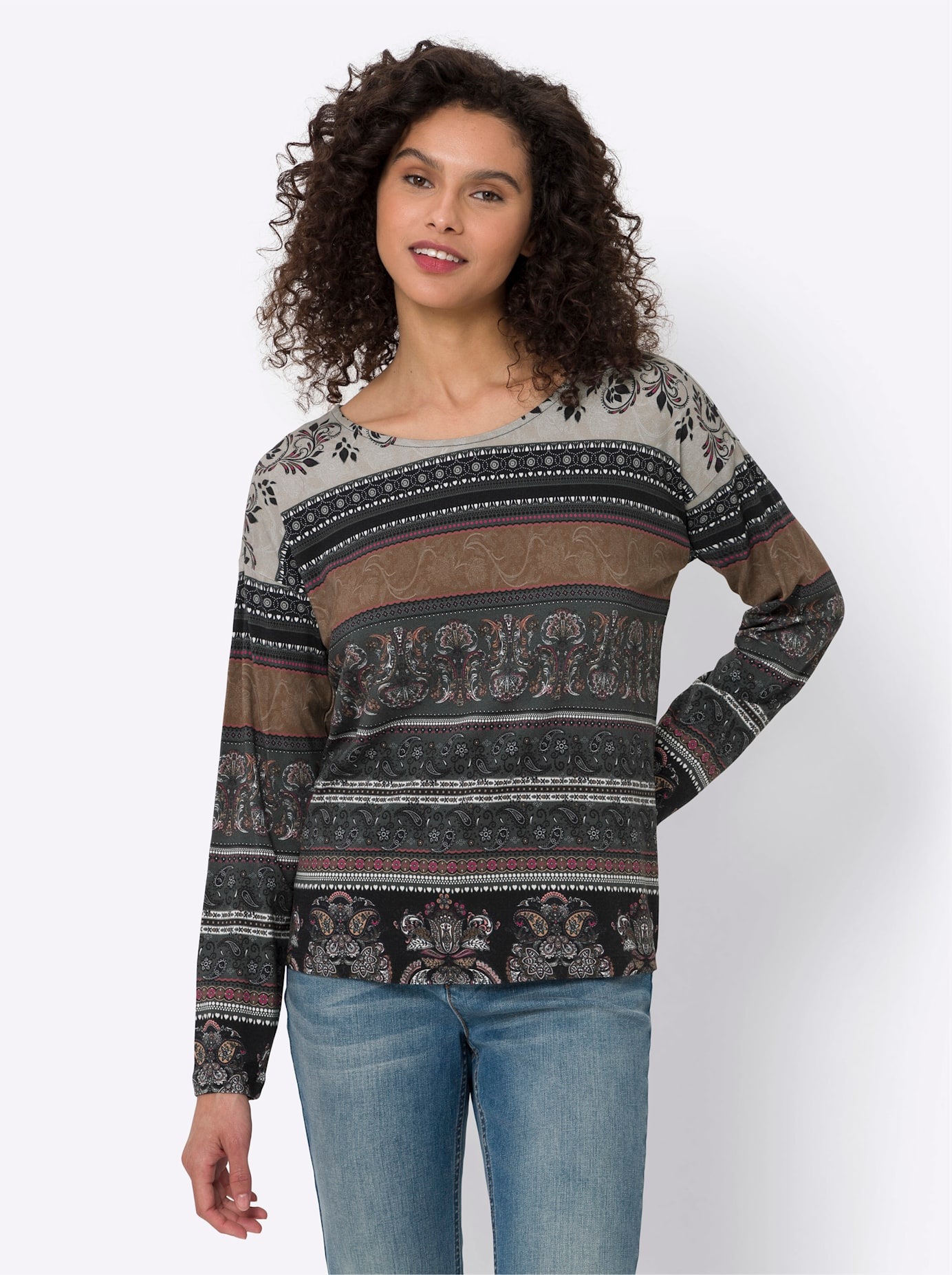 heine T-Shirt "Druck-Shirt", 1 Stk. günstig online kaufen