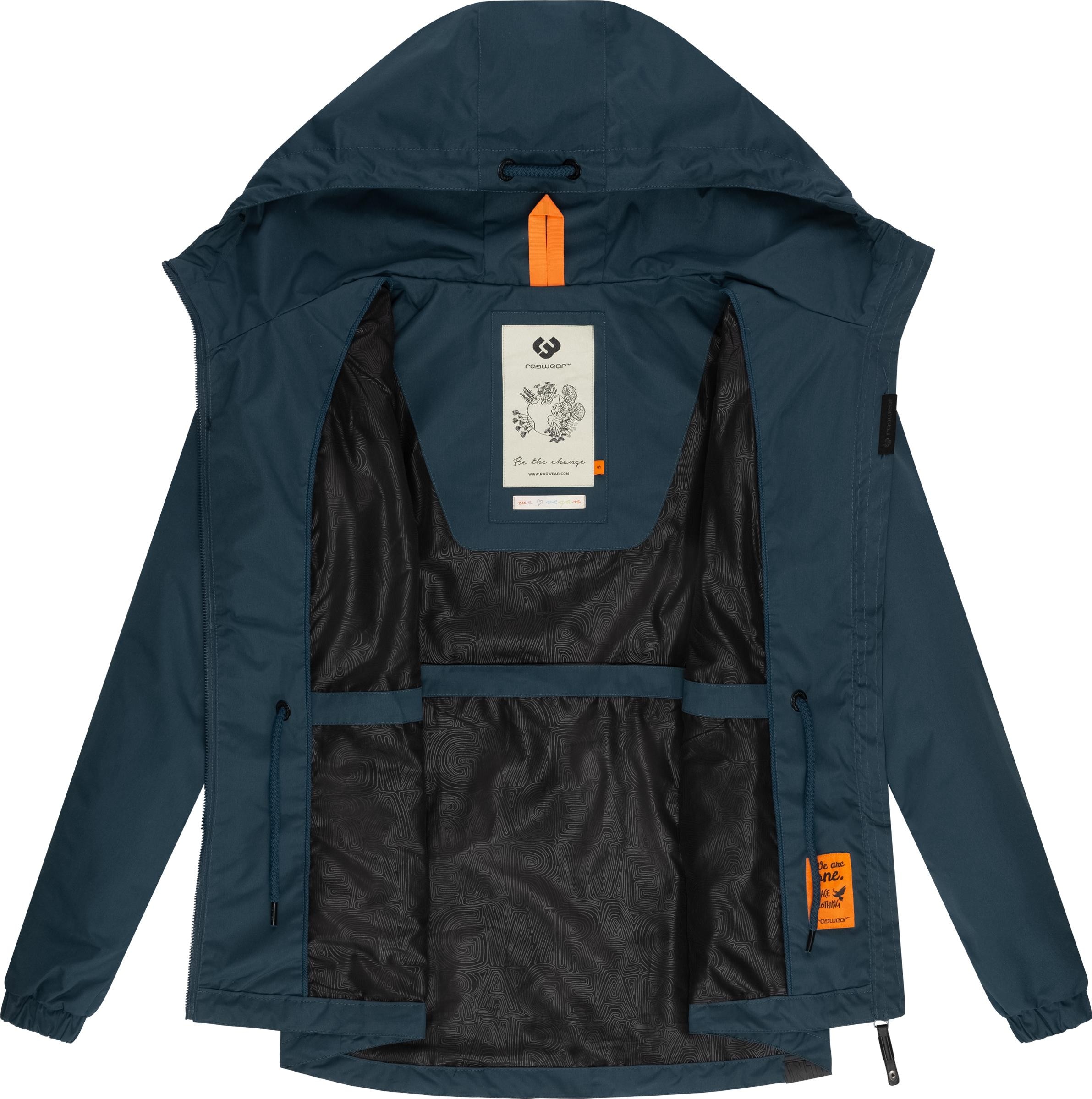 Ragwear Outdoorjacke »Danka«, mit Kapuze, Wasserdichte Übergangsjacke mit großer Kapuze