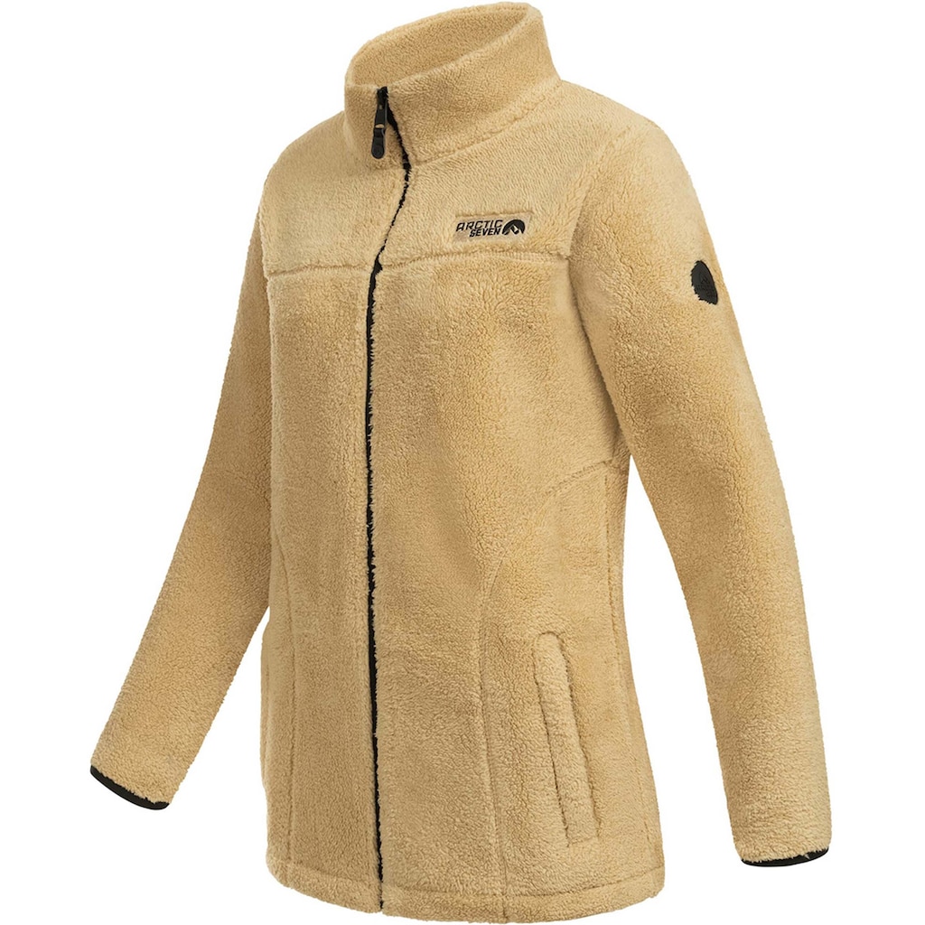 Arctic Seven Fleecejacke »ASDiania«, Sherpa Übergangsjacke