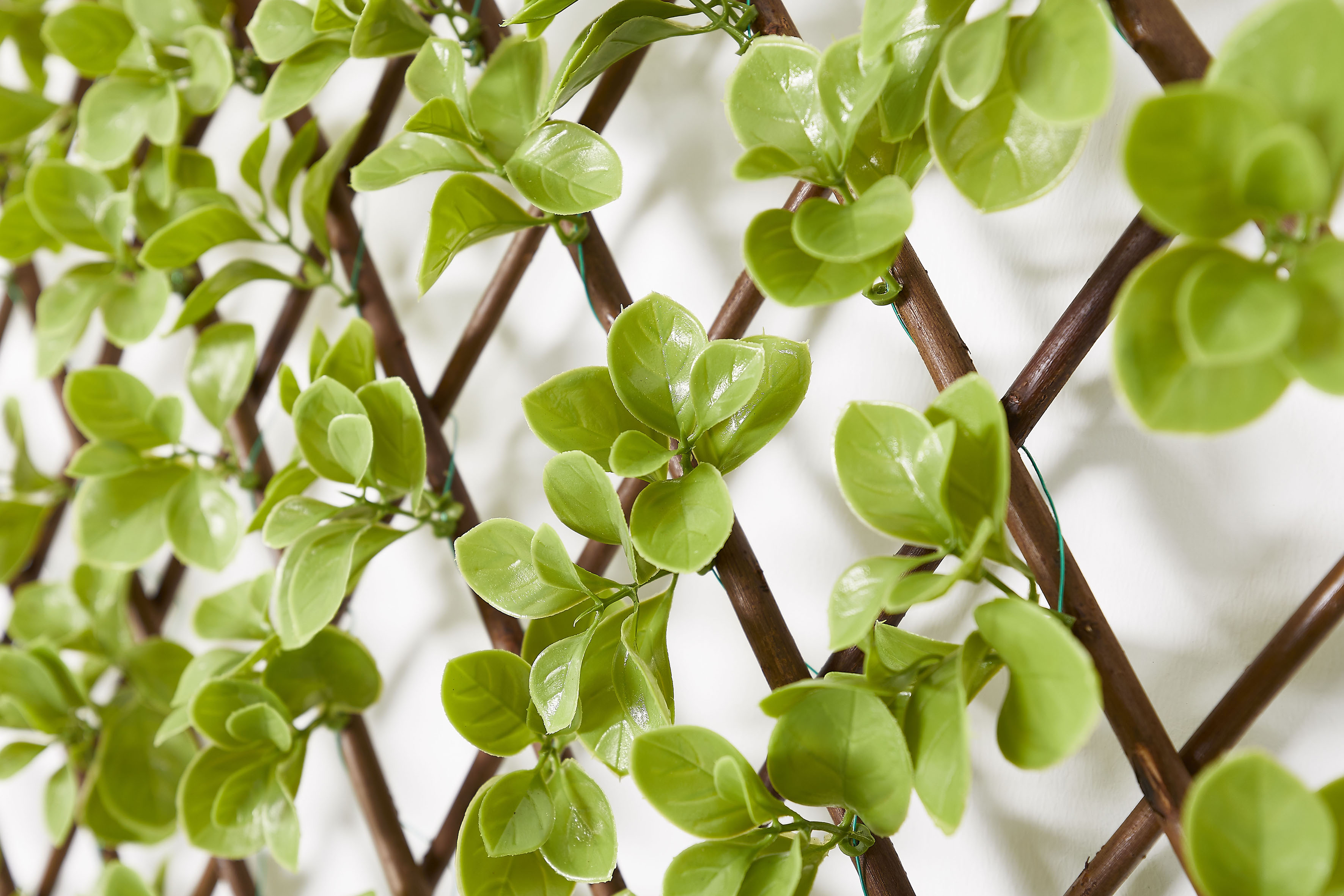 Thumbnail - Andiamo Kunsthecken-Sichtschutz "ausziehbarer Zaun mit künstlichen Blättern" Spalier mit Kunstranke, natürliche Optik, S...