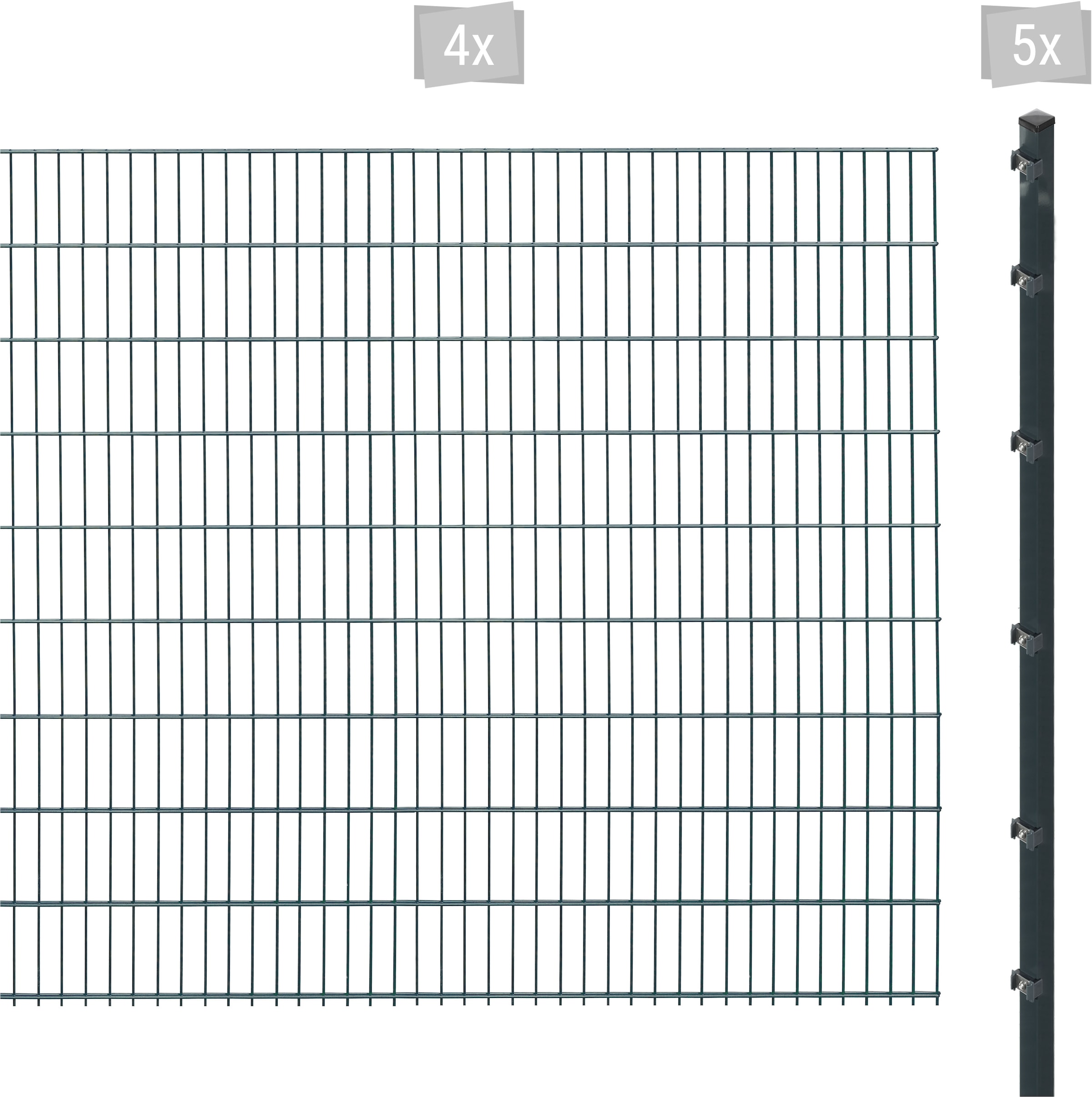 Arvotec Doppelstabmattenzaun "ESSENTIAL 183 zum Einbetonieren", Zaunhöhe 183 cm, Zaunlänge 2 - 60 m