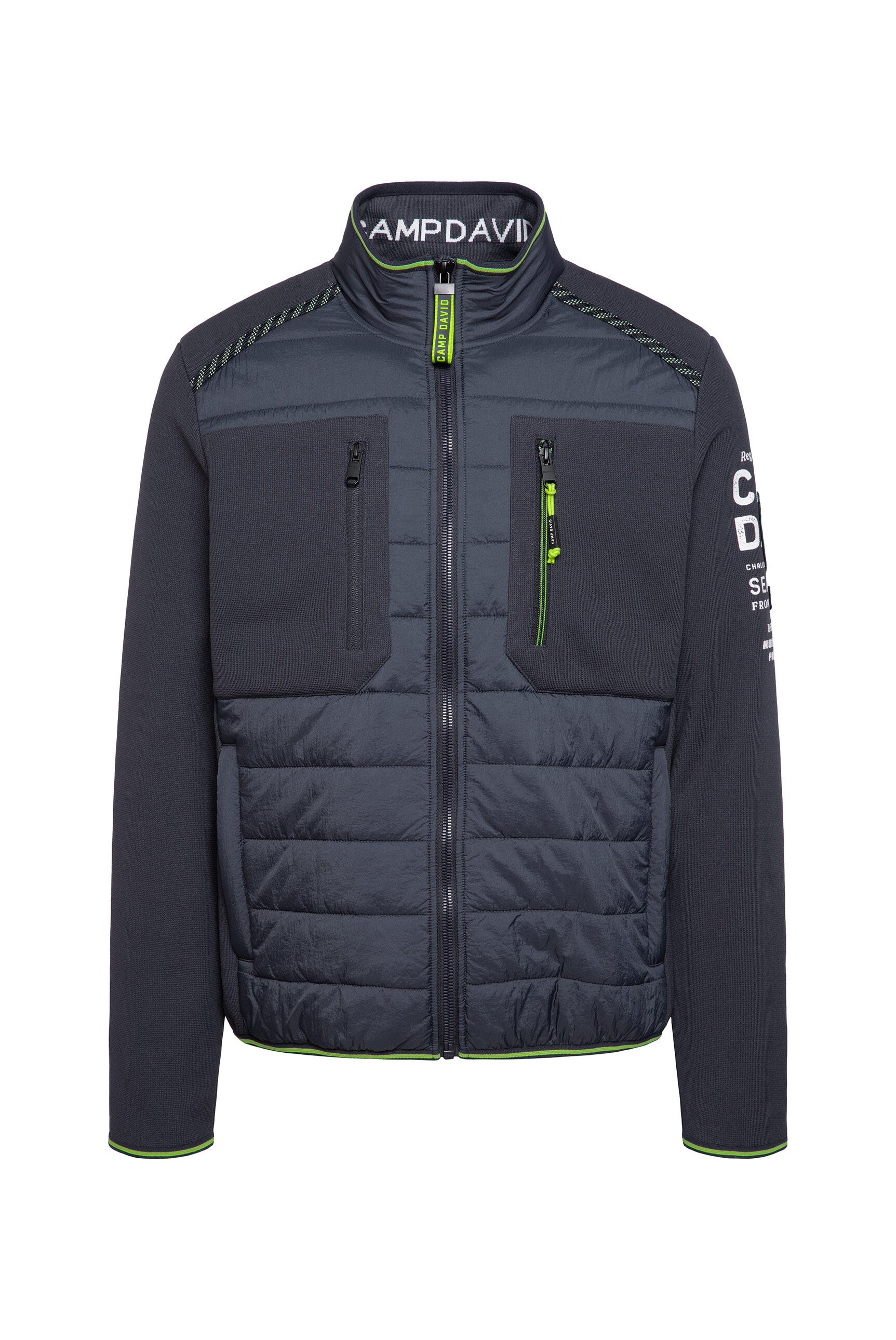 CAMP DAVID Fleecejacke, ohne Kapuze, mit Brusttaschen