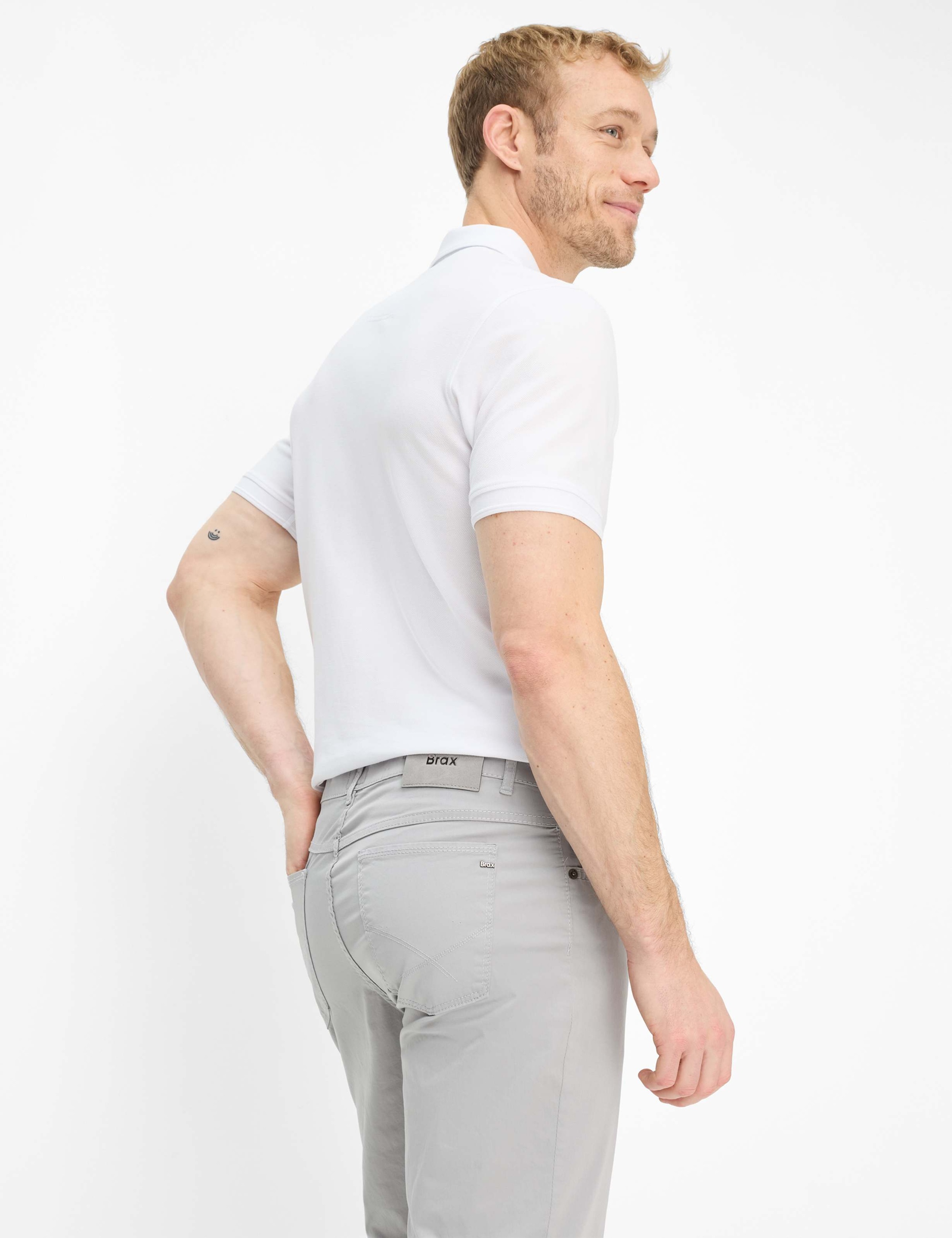 Brax Cooper 5-Pocket Trousers Light Gray 36 3