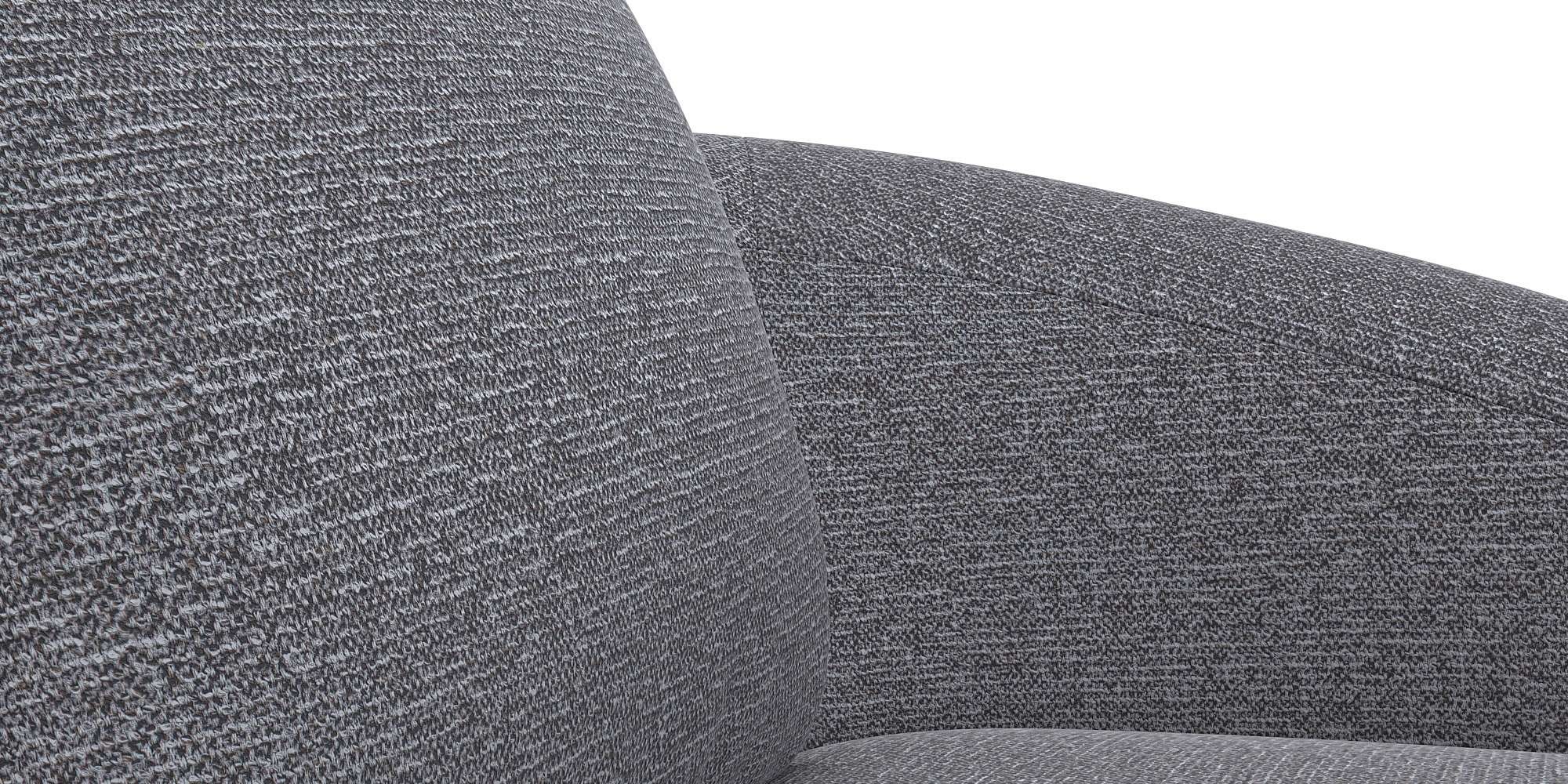 FLEXLUX Wohnlandschaft »Torino, rund, L-Form, Sofa-Ecke mit Recamiere, Longchair-Sofa«, Modernes, organisches Sofa-Design, Kaltschaum, Wellenunterfederung