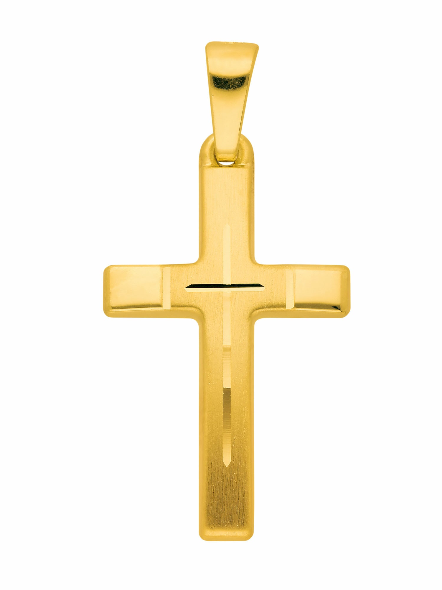 Black Friday Adelia´s Kettenanhänger »585 Gold Kreuz Anhänger«, Goldschmuck  für Damen & Herren | BAUR