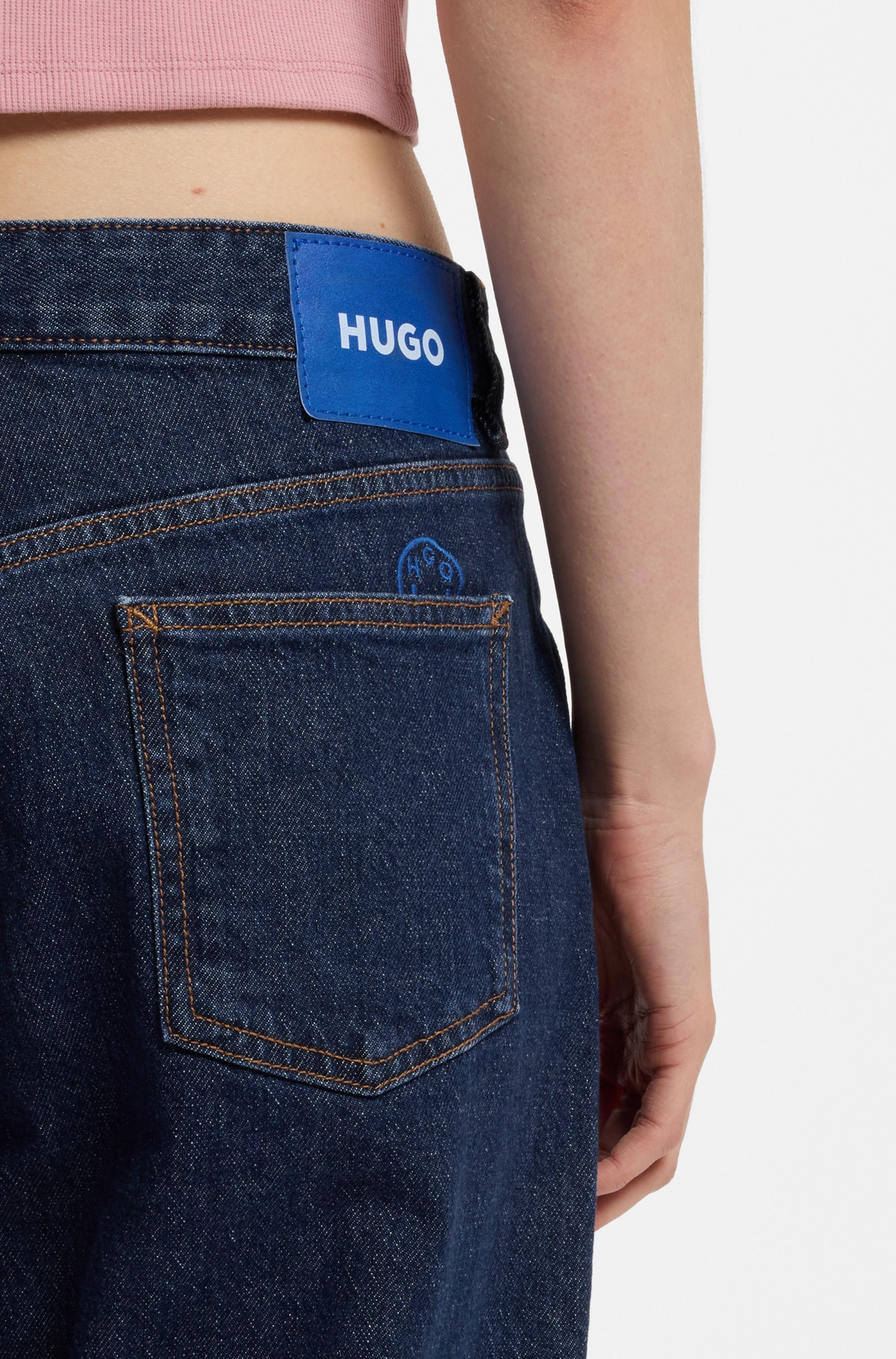 HUGO Blue Straight-Jeans "Elyah" mit extra Länge, Mid Rise günstig online kaufen