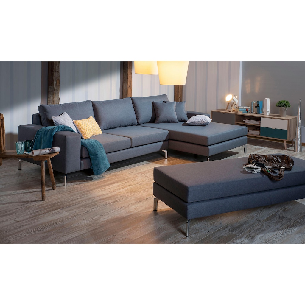 Max Winzer® Ecksofa »Flori«, (Spar-Set, Ecksofa und Hocker)