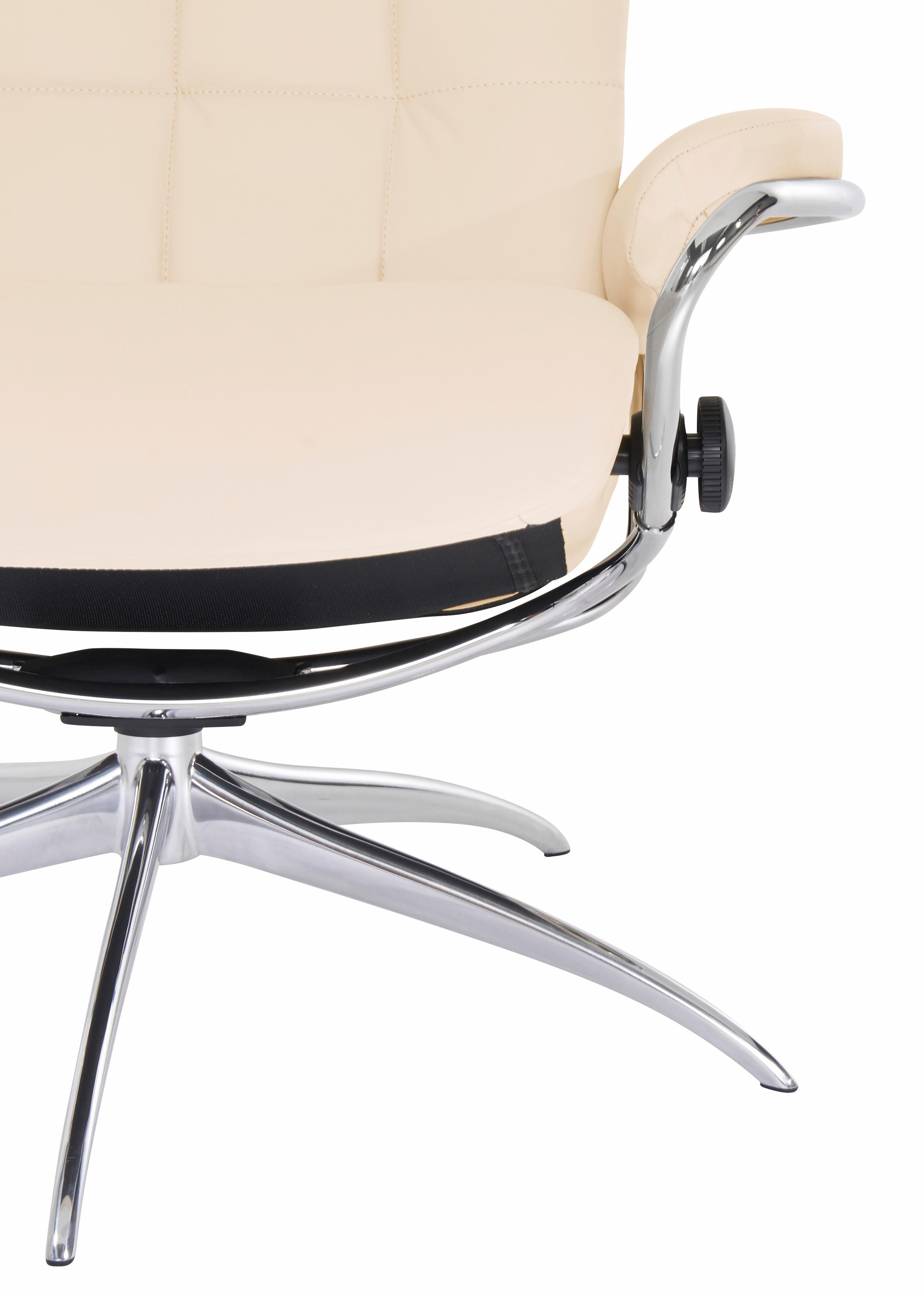 Stressless® Relaxsessel »London«, (Set, Relaxsessel mit Hocker), mit Hocker, High Back, mit Star Base, Gestell Chrom