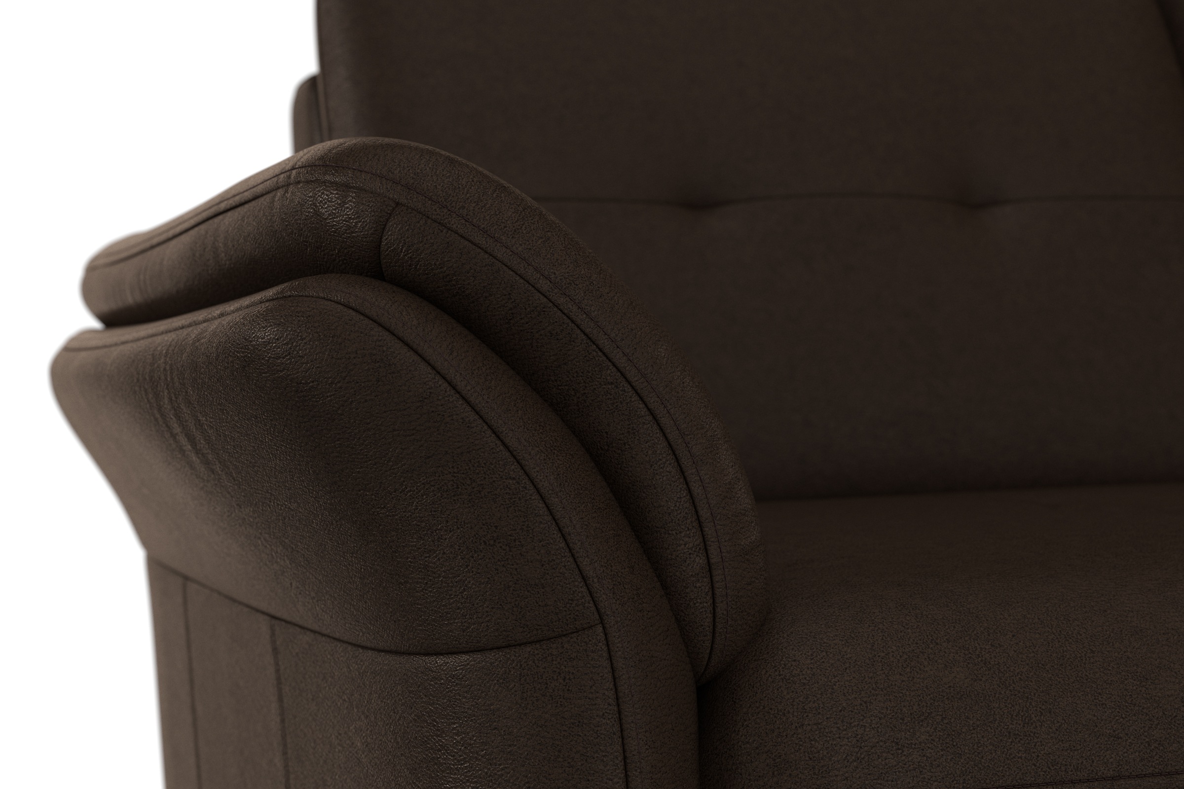 sit&more 3-Sitzer »Göteborg«, inklusive Sitztiefenverstellung und Federkern